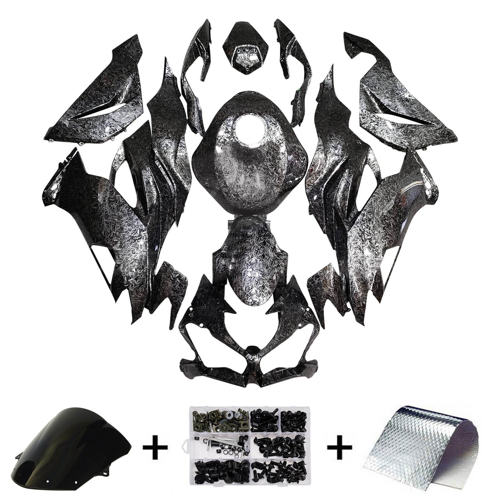 Injekcijski komplet, plastično telo ABS za Kawasaki ZX6R 2019-2023