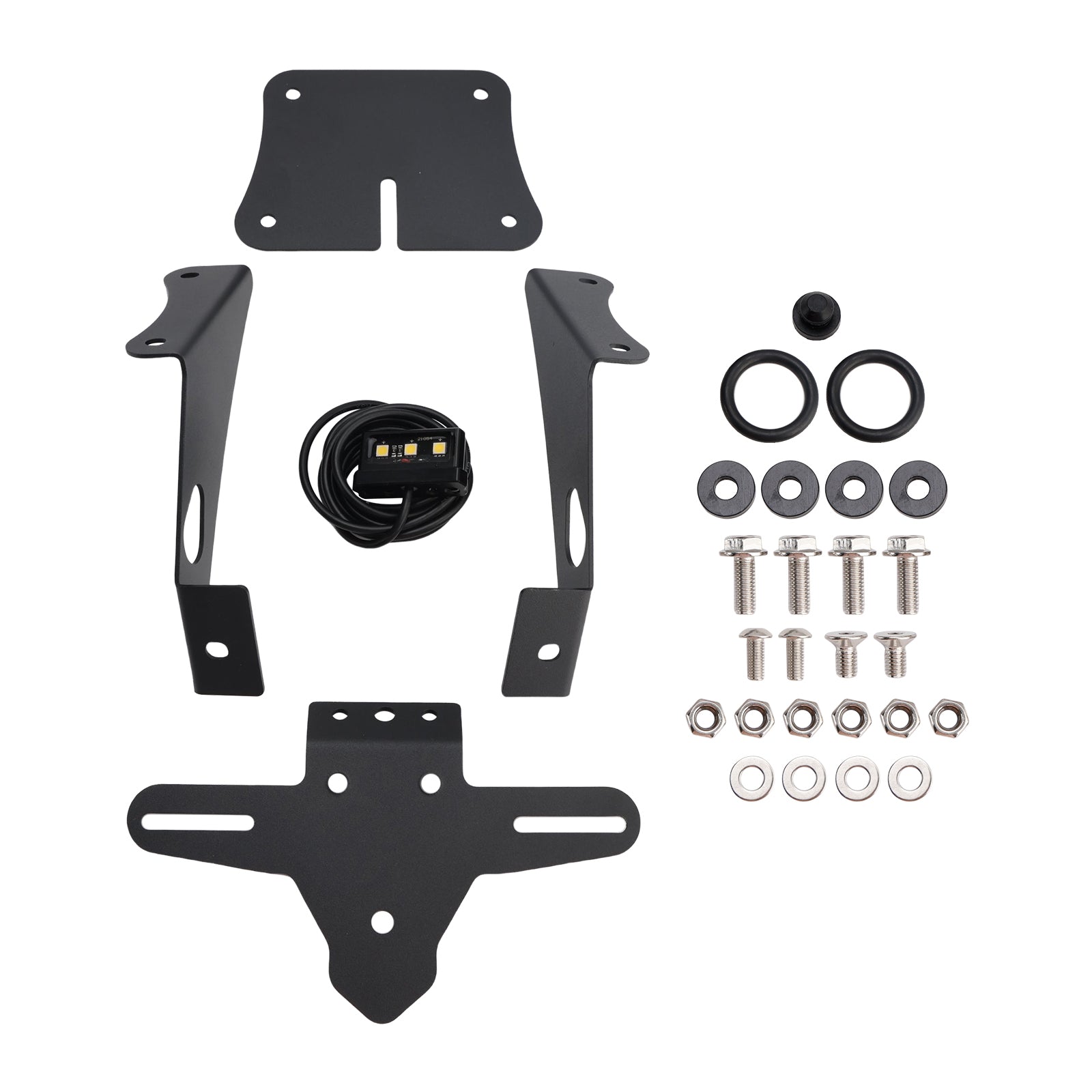 Soporte de matrícula para Yamaha YZF-R25, YZF-R3, MT-25 y MT-03 (2019-2025)
