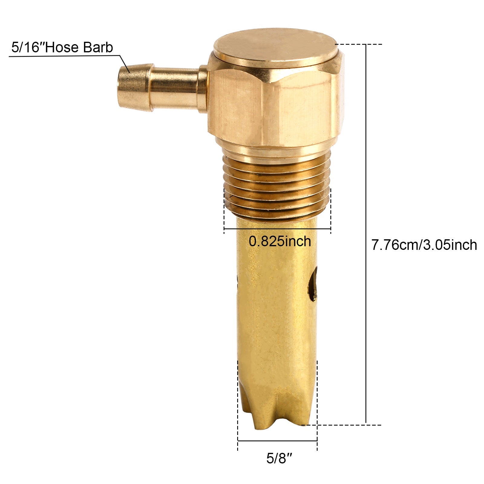 2 tubi da 5/16"" diametro interno, raccordo serbatoio carburante a barilotto singolo, 20560284, per Kenworth Volvo