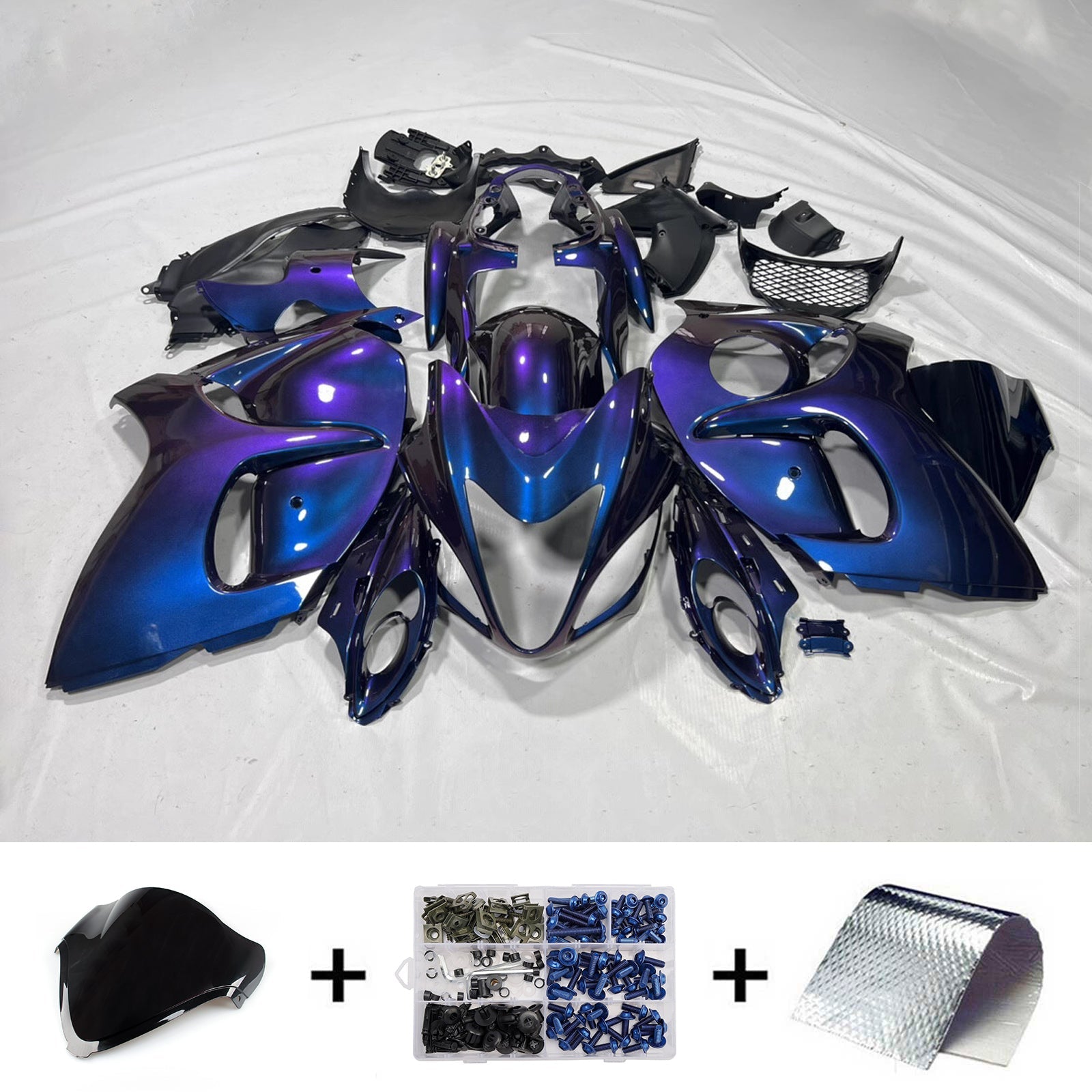 Kit de carénage injecté en plastique ABS pour Suzuki Hayabusa GSX1300R 2008-2020