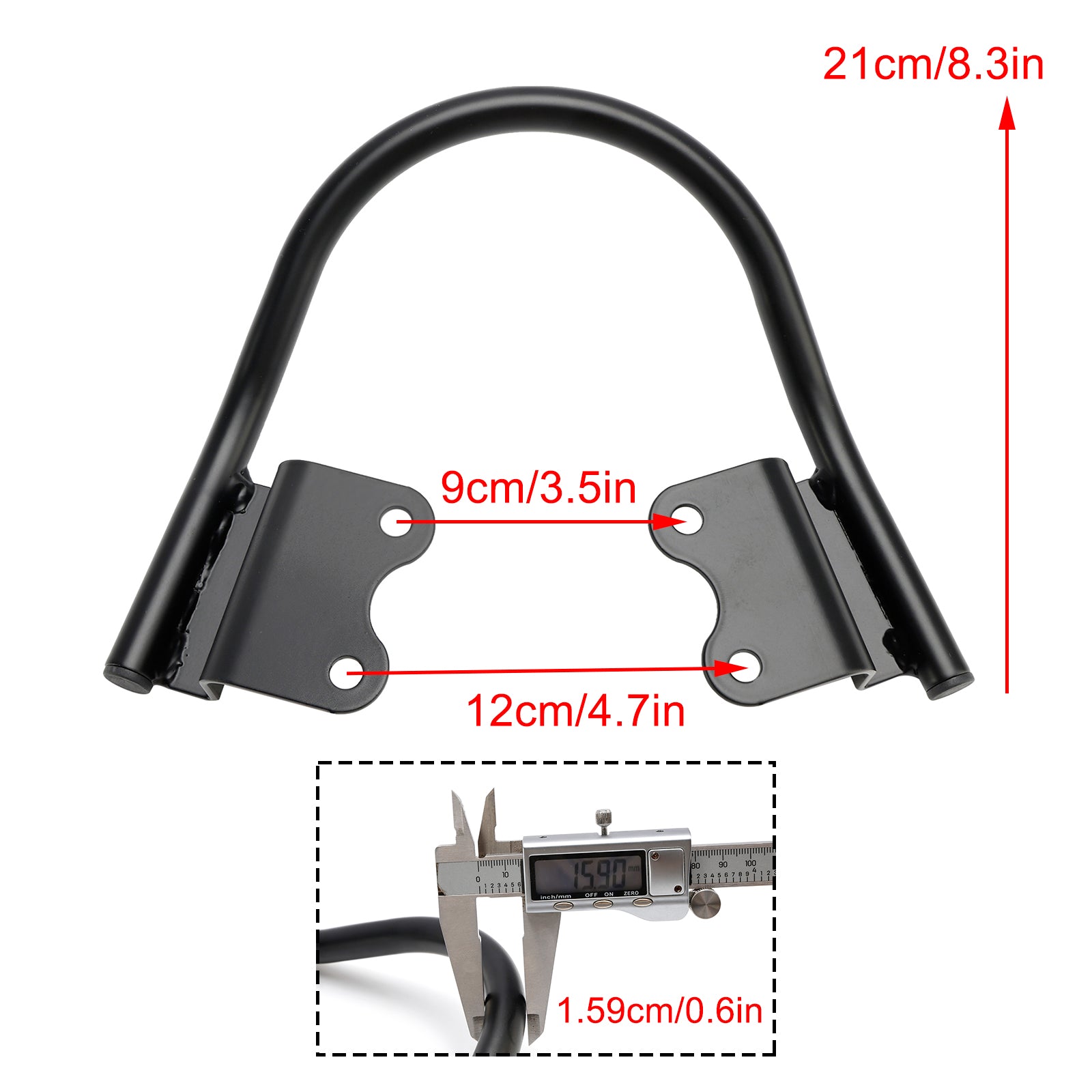 Reposabrazos de pasajeros con soporte manual para scrambler street twin 900 street 900 17-24