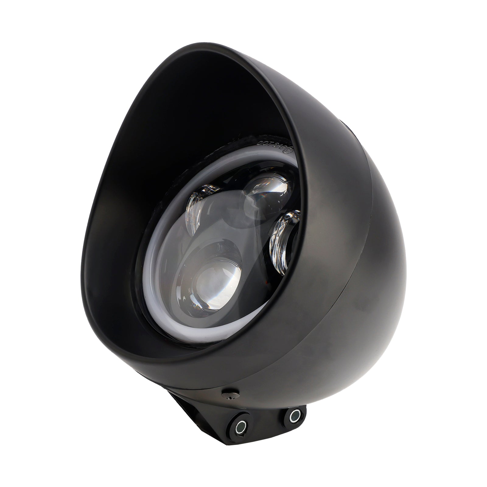 5,75 inch Universal Front Lighthouse, 4 bollen, chroom, voor motorfiets