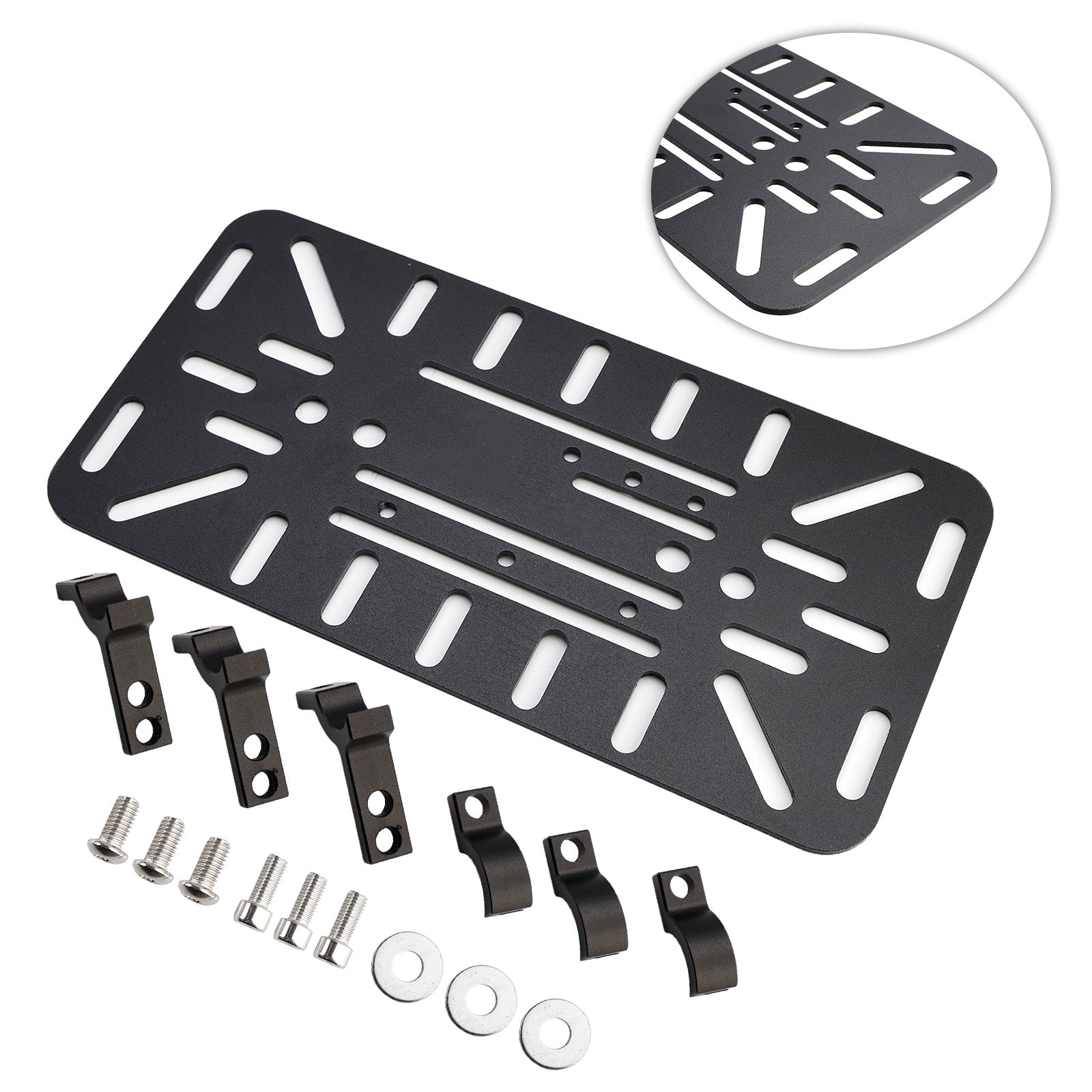Universele zwarte symmetrische zwarte symmetrische tas voor motorfiets