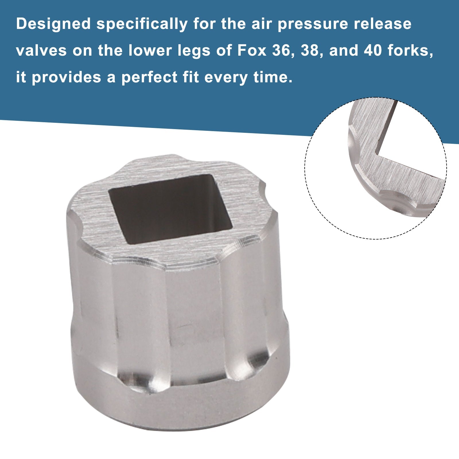 820-09-088 - Purge d'air pour fourche FOX 36/38/40 Bouton de décompression de fourche