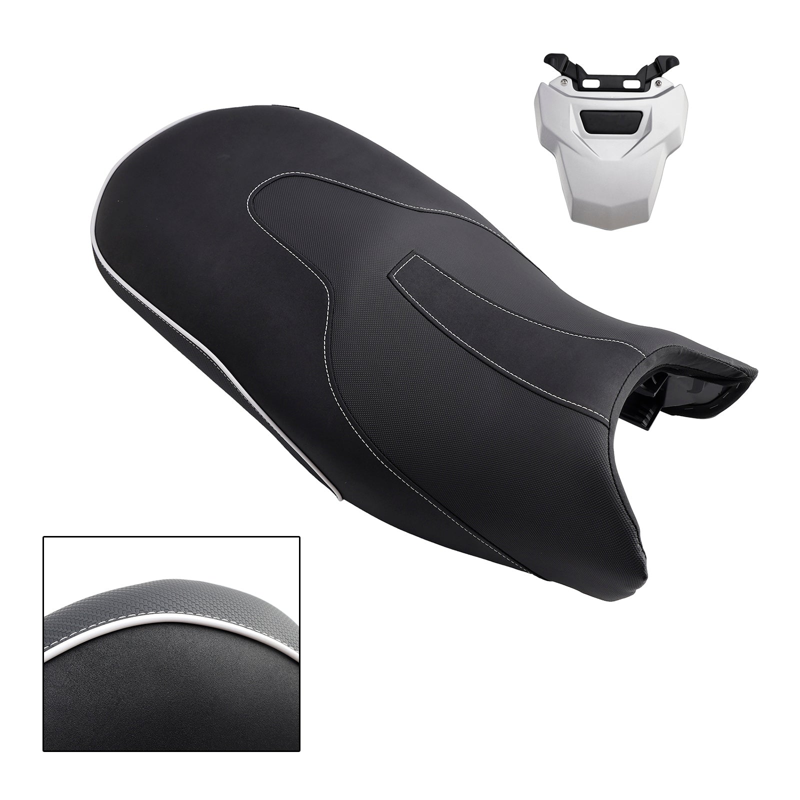 Selle passager avant et arrière noire pour BMW R1200GS LC R 2013-2018