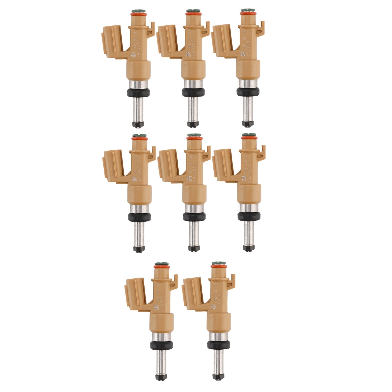 Iniettore di carburante a 8 pezzi 23250-0S020 per Toyota Tundra Sequoia 4.6 L 5.7 L 2008-2019