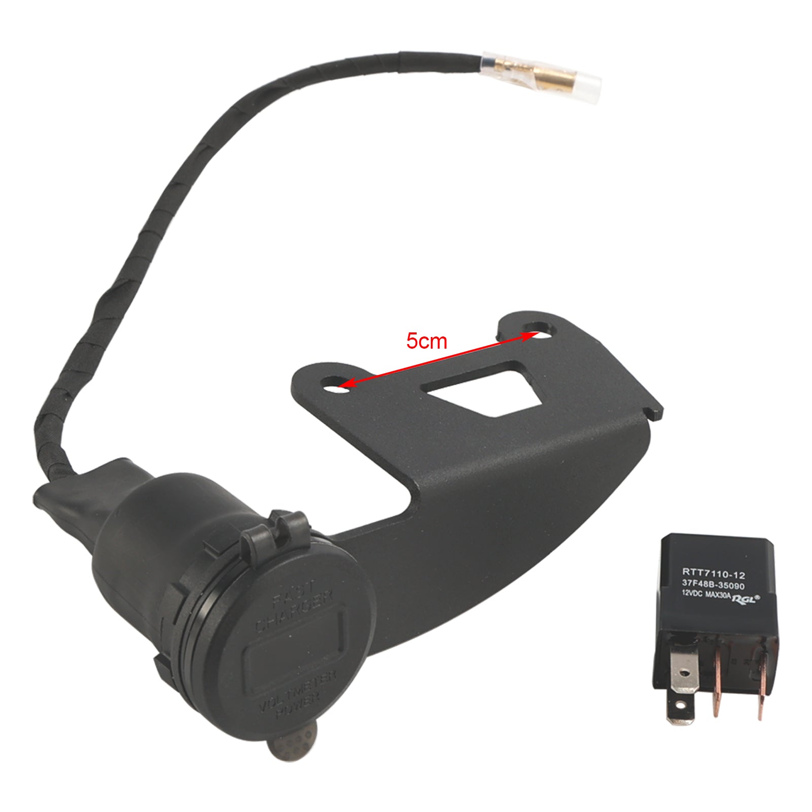 2022-2024 Honda Rebel CMX300 CMX500 Ładowarka 12V USB+C Typ Szybka
