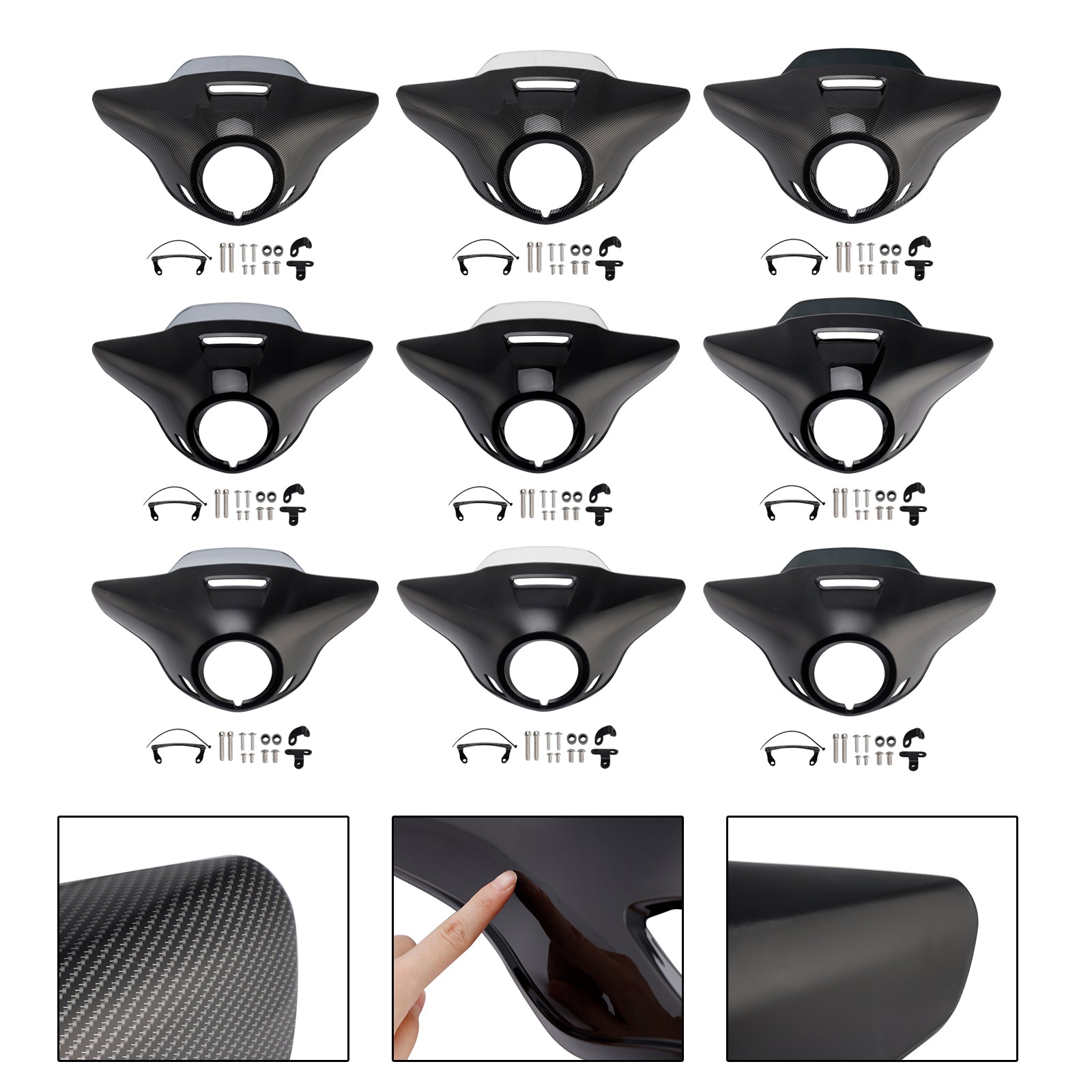 Pare-brise, carénage de phare pour HONDA CM300 CM500 (2021-2024)