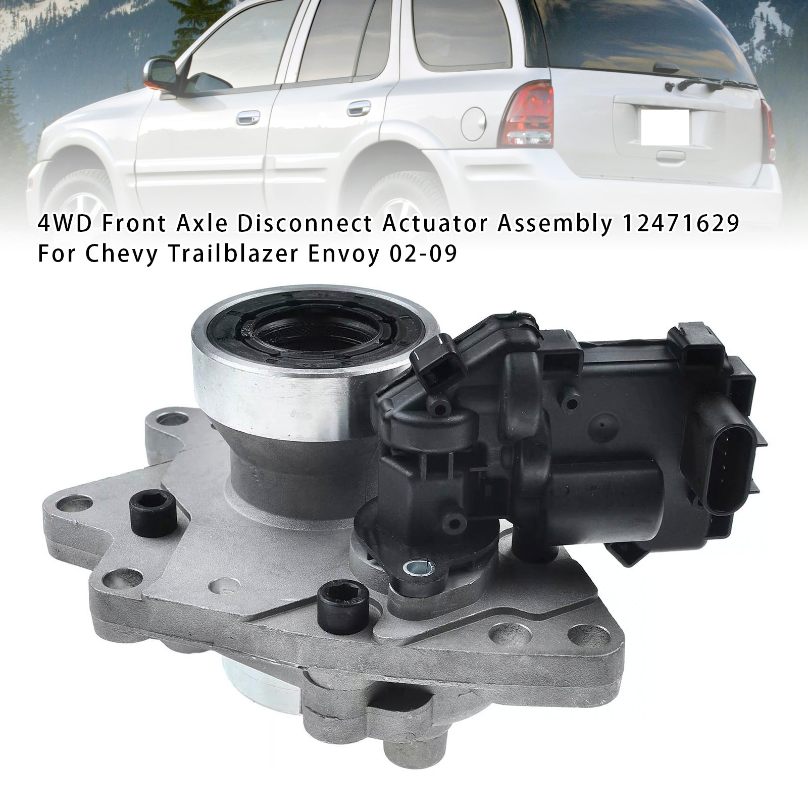 Ensemble d'actionneur de déconnexion d'essieu avant 12471629 pour Envoy XL 4WD 2002-2006