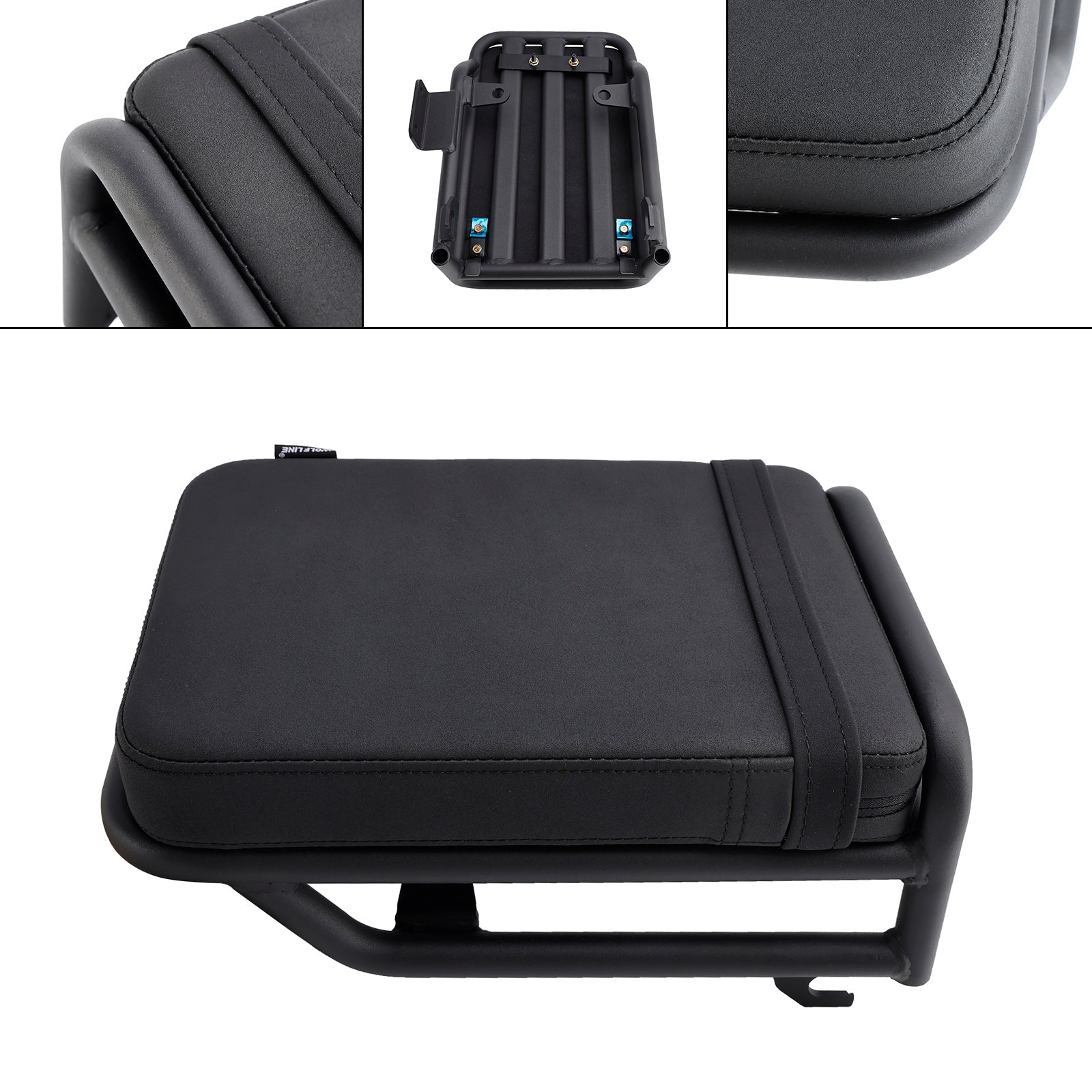 Pasajero pasajero cojín de pasajero poliuretano negro para Honda CT125 Huntercub 125 2020-2023