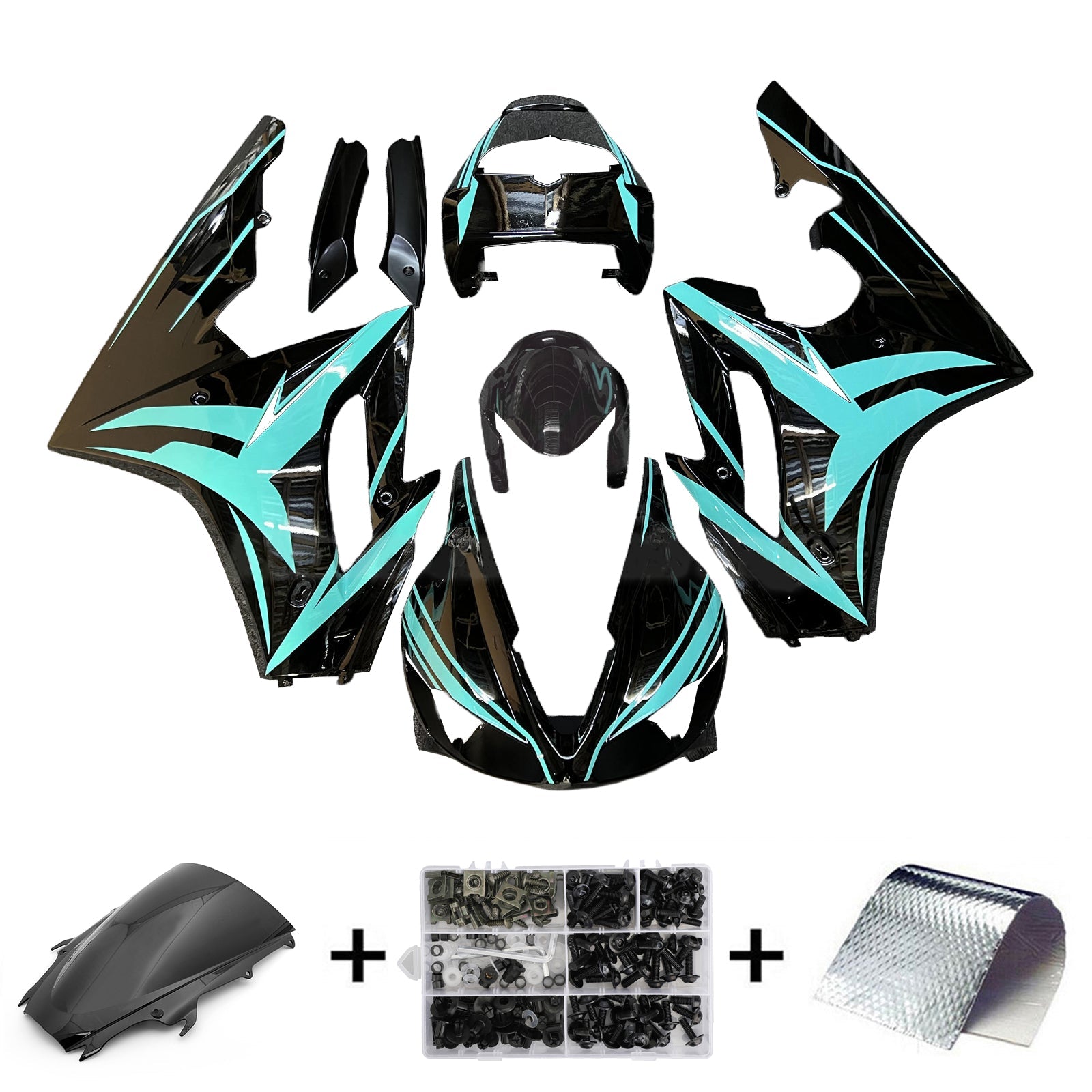 Kit de carénage d'injection Triumph Daytona 675 2009-2012 Carrosserie Plastique ABS