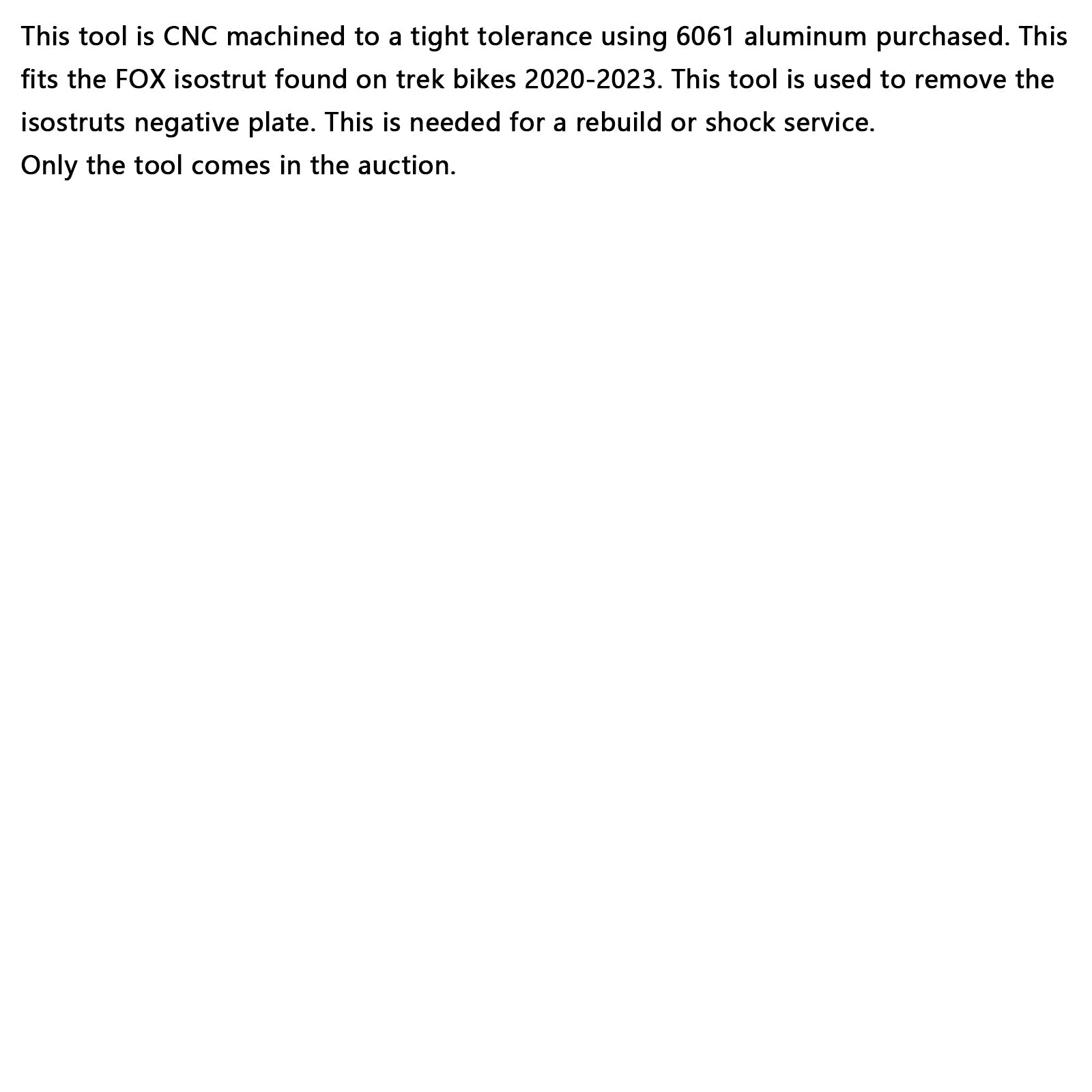 FOX ISO Strut Shock Negatief Plaatgereedschap - Service/Revisie Trek