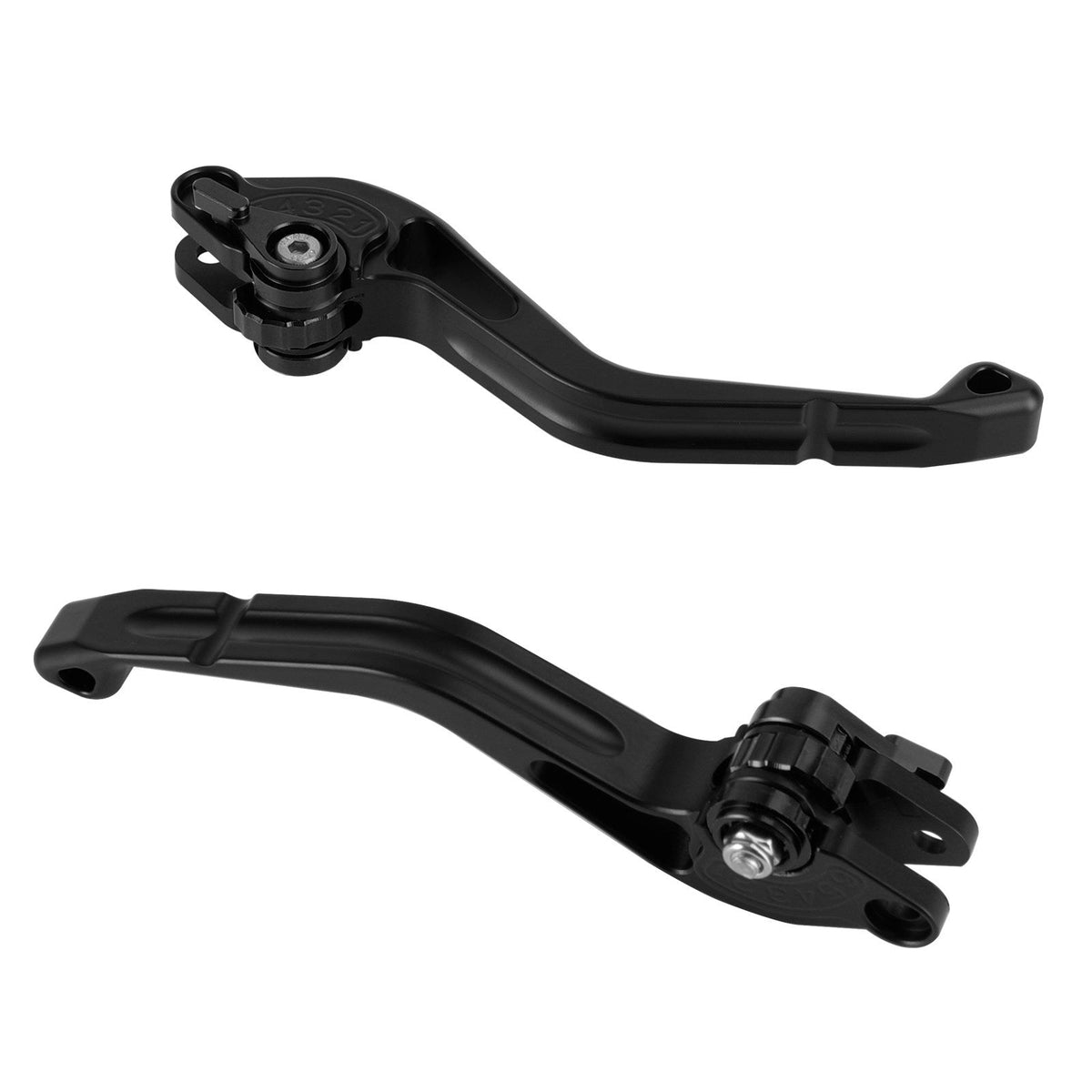 Nouveau levier de frein et d'embrayage court compatible avec Yamaha FZ6 FAZER XSR 700 900 ABS Noir