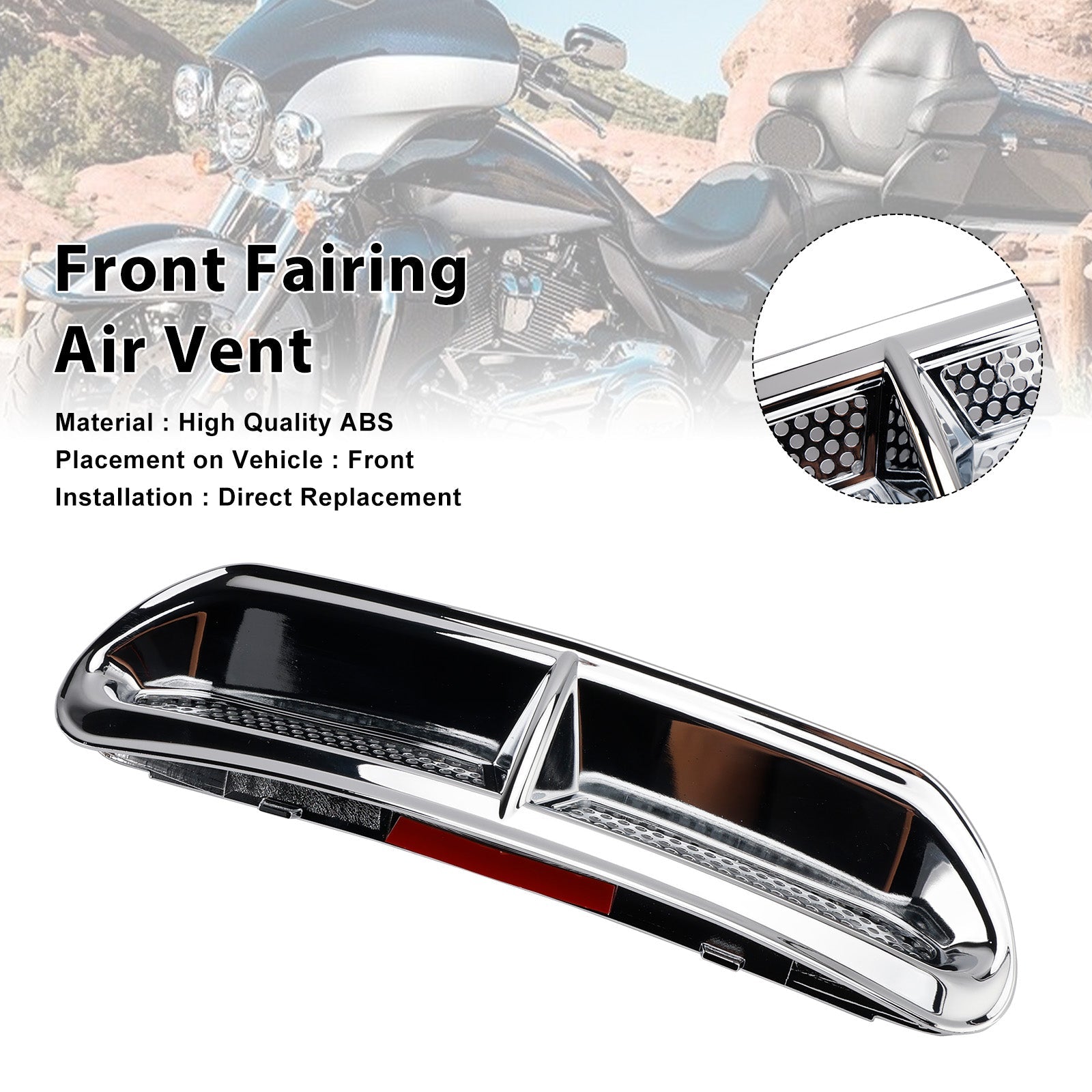 Etuosan tuuletusaukon verhoilu Touring Street Glide Electra Glide 2014-2024