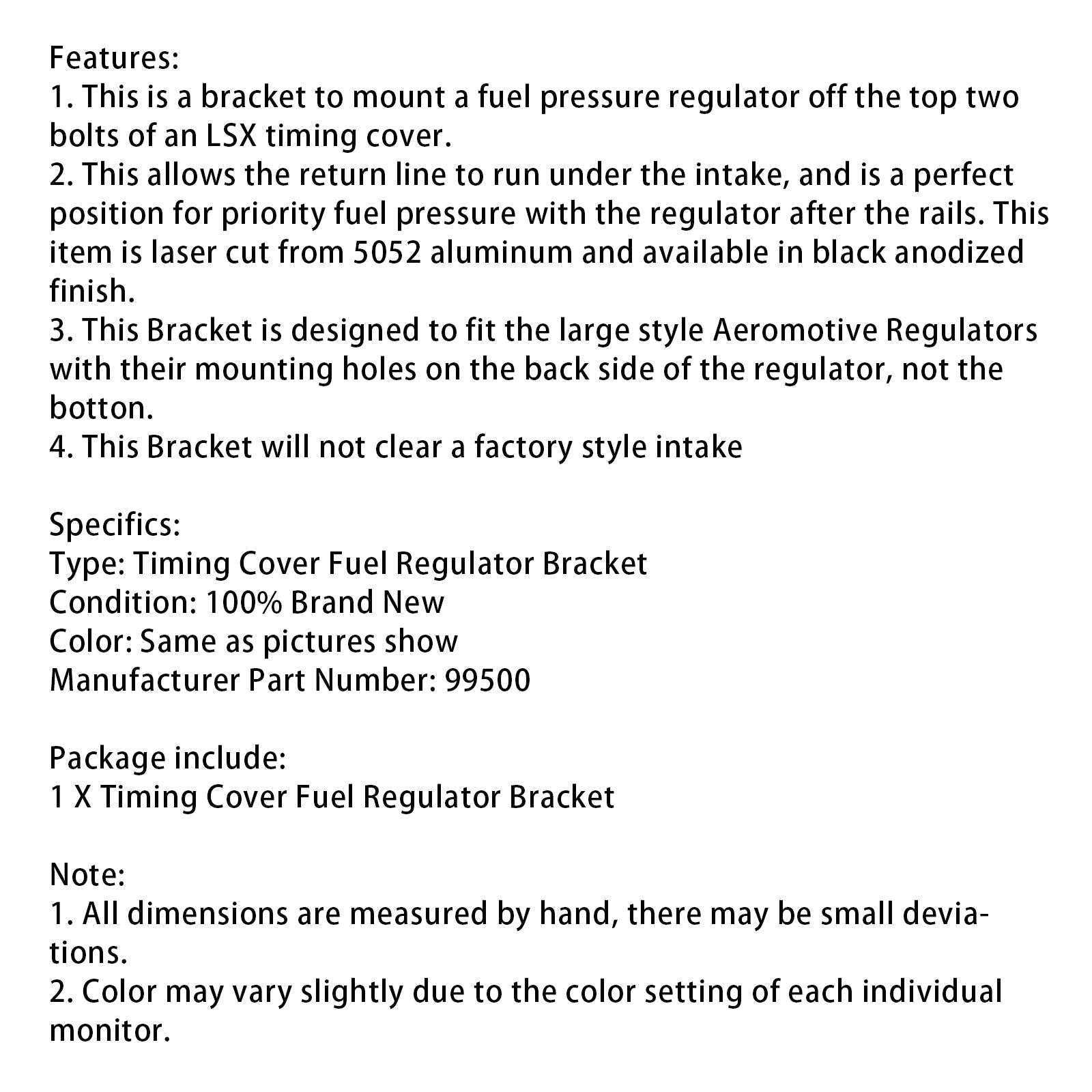 Regulator goriva za distribucijsko prevleko LS 99500, združljiv z LSX Distribution Cover