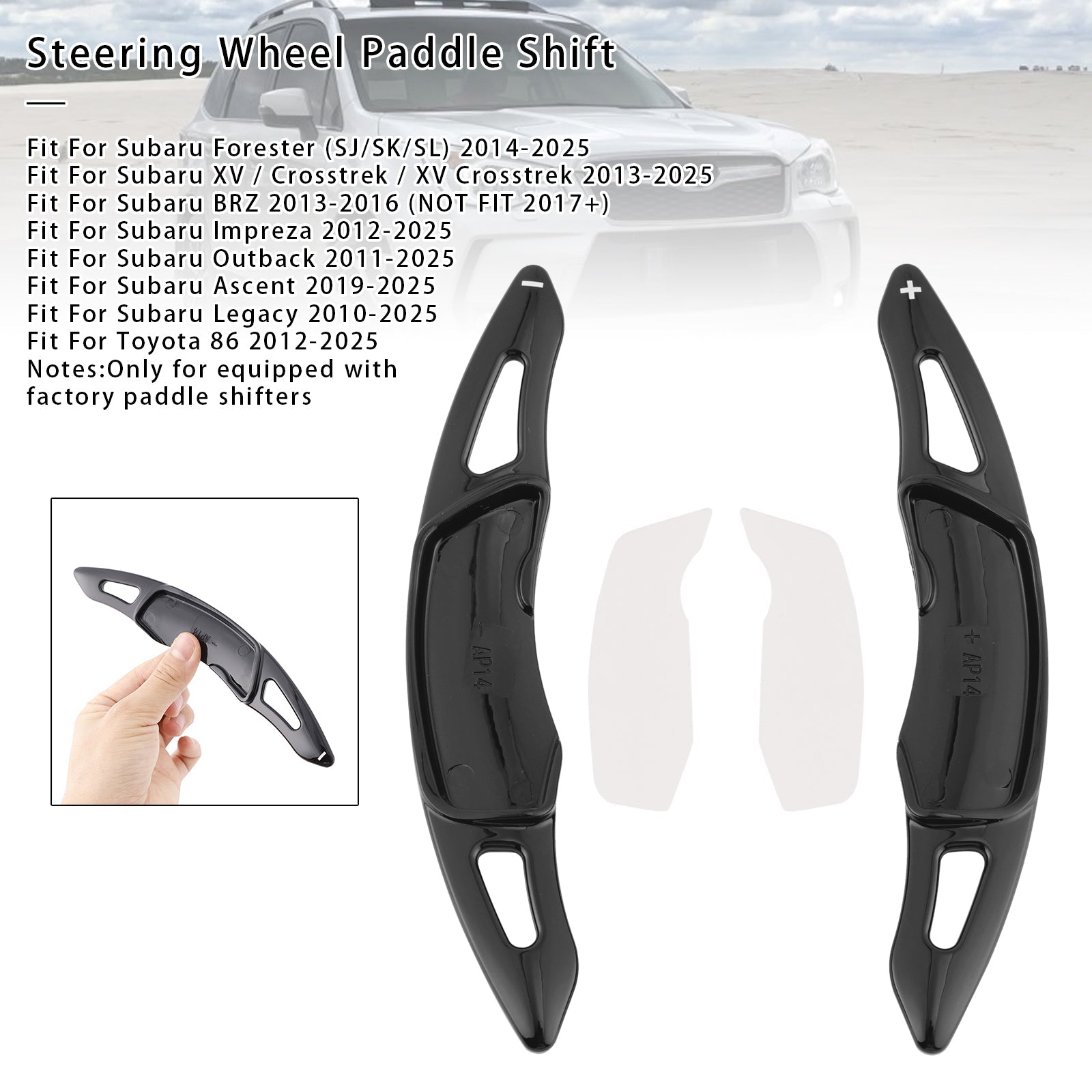 Palettes de changement de vitesse au volant pour Subaru Forester Toyota