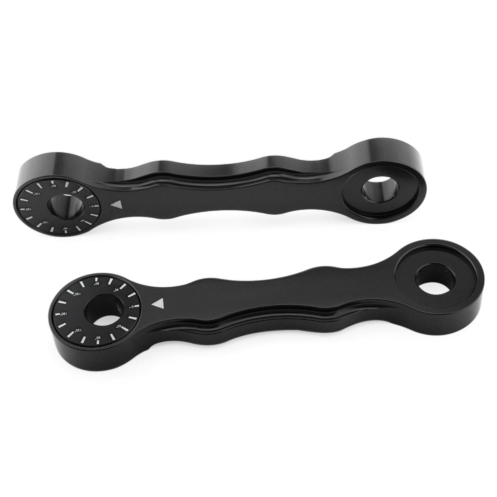 Kit di collegamento abbassamento regolabile per Suzuki DRZ400/E/S/SM 00-17 RM125/200 96-00 Nero