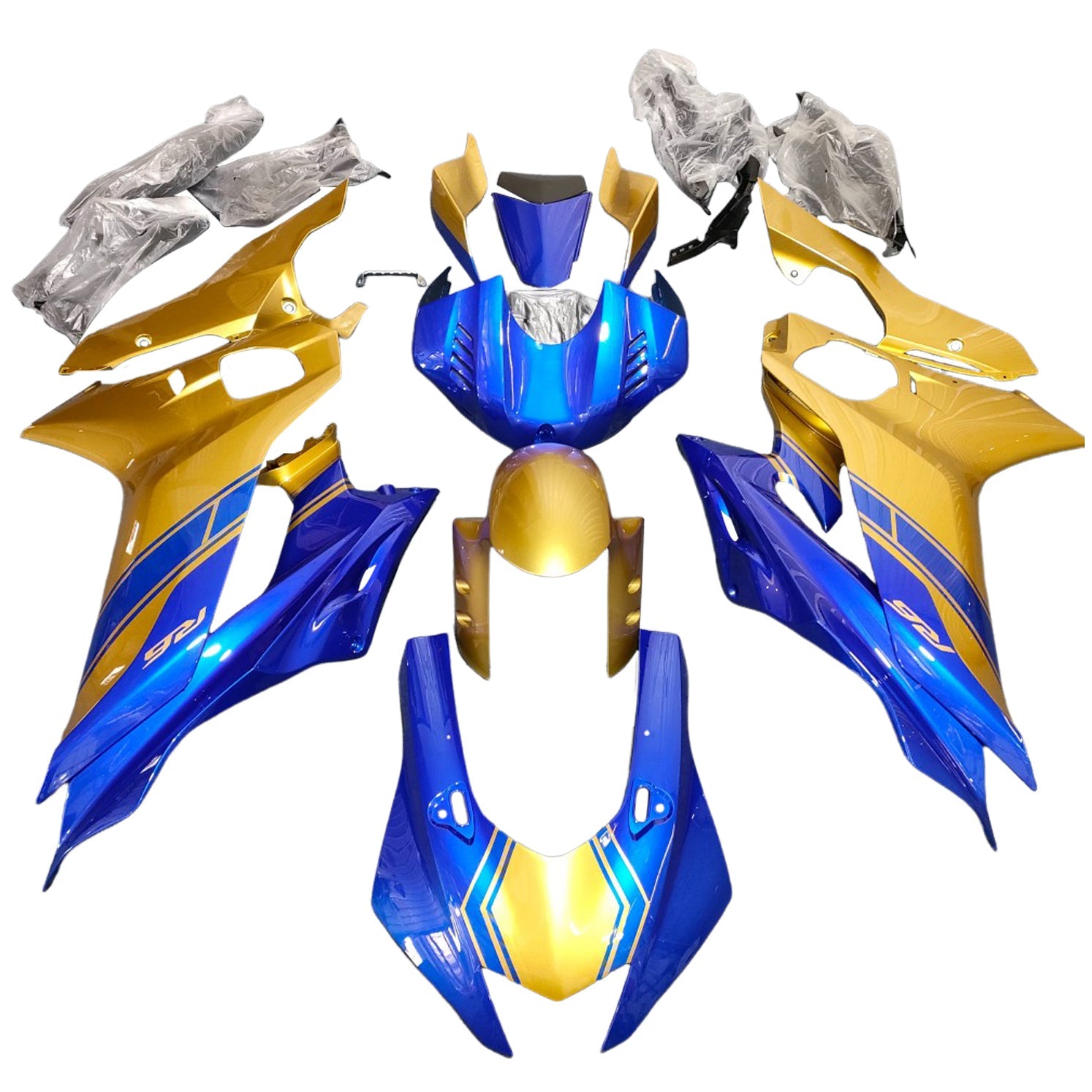 Injectiekuipset Yamaha YZF-R6 2017-2023 ABS kunststof carrosserie