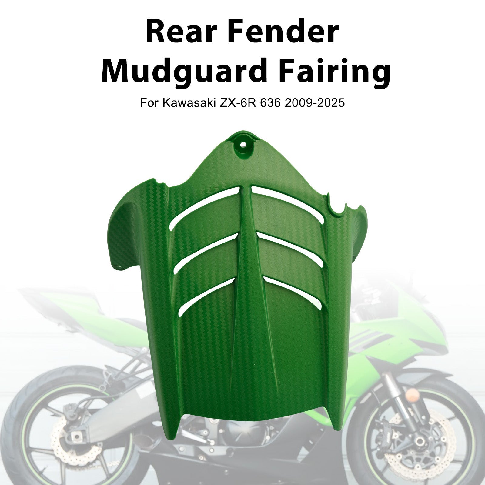 Carénage de garde-boue arrière pour Kawasaki ZX-6R 636 2009-2025