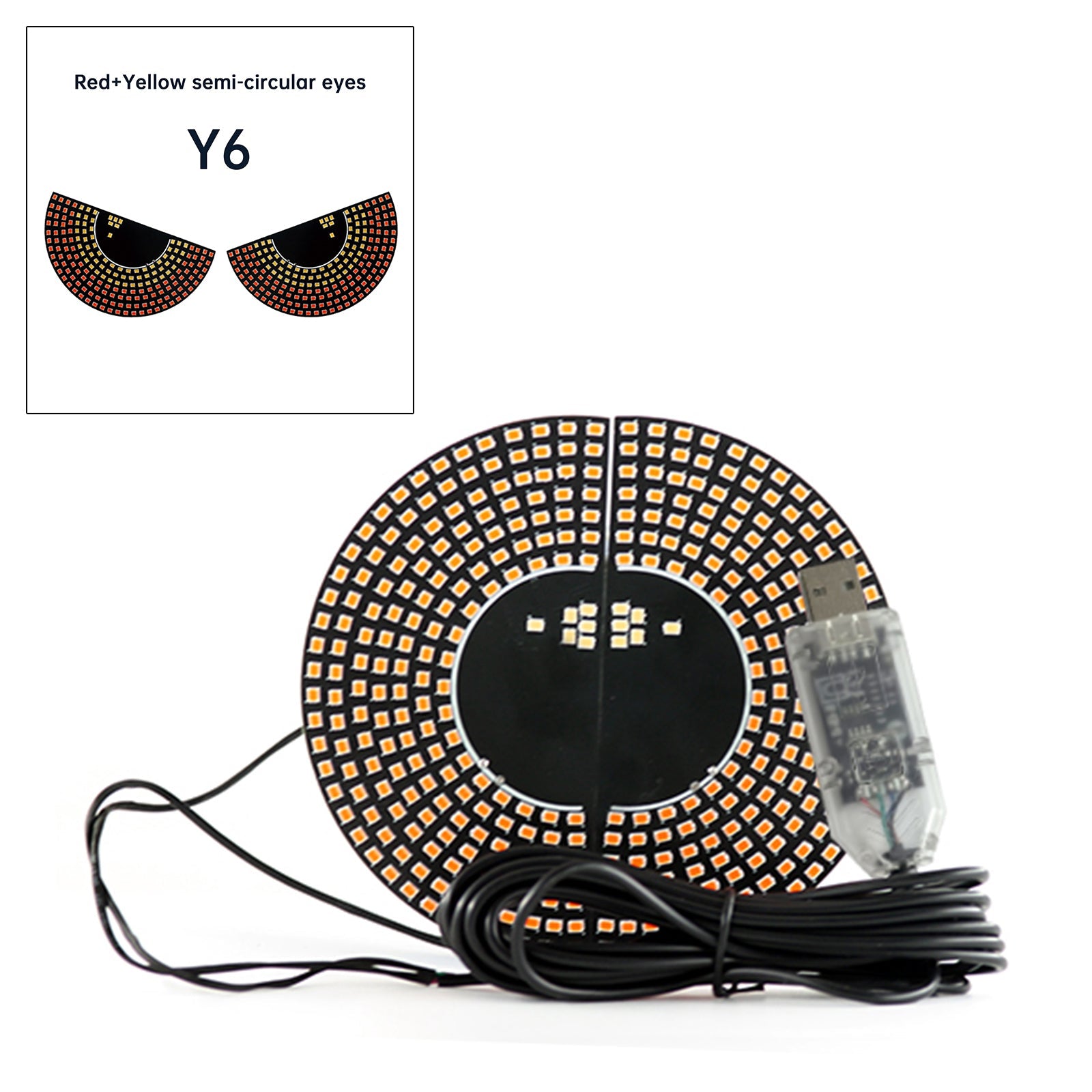 Pantalla LED del diablo&Luz LED dinámica para camión con luz para coche #39;s Eye