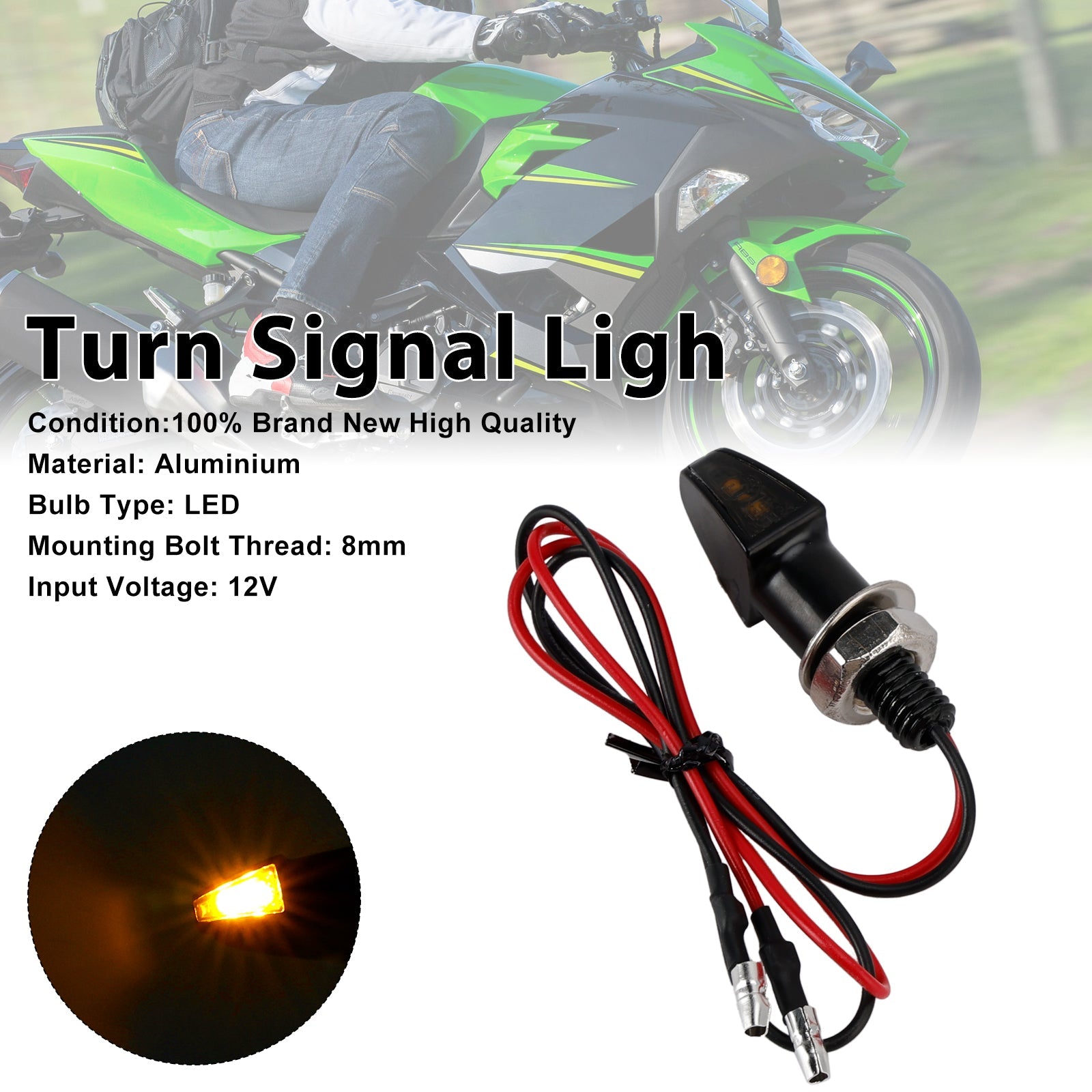 LED Flashing 12 V 8 mm Universal for Yamaha Motorcycle