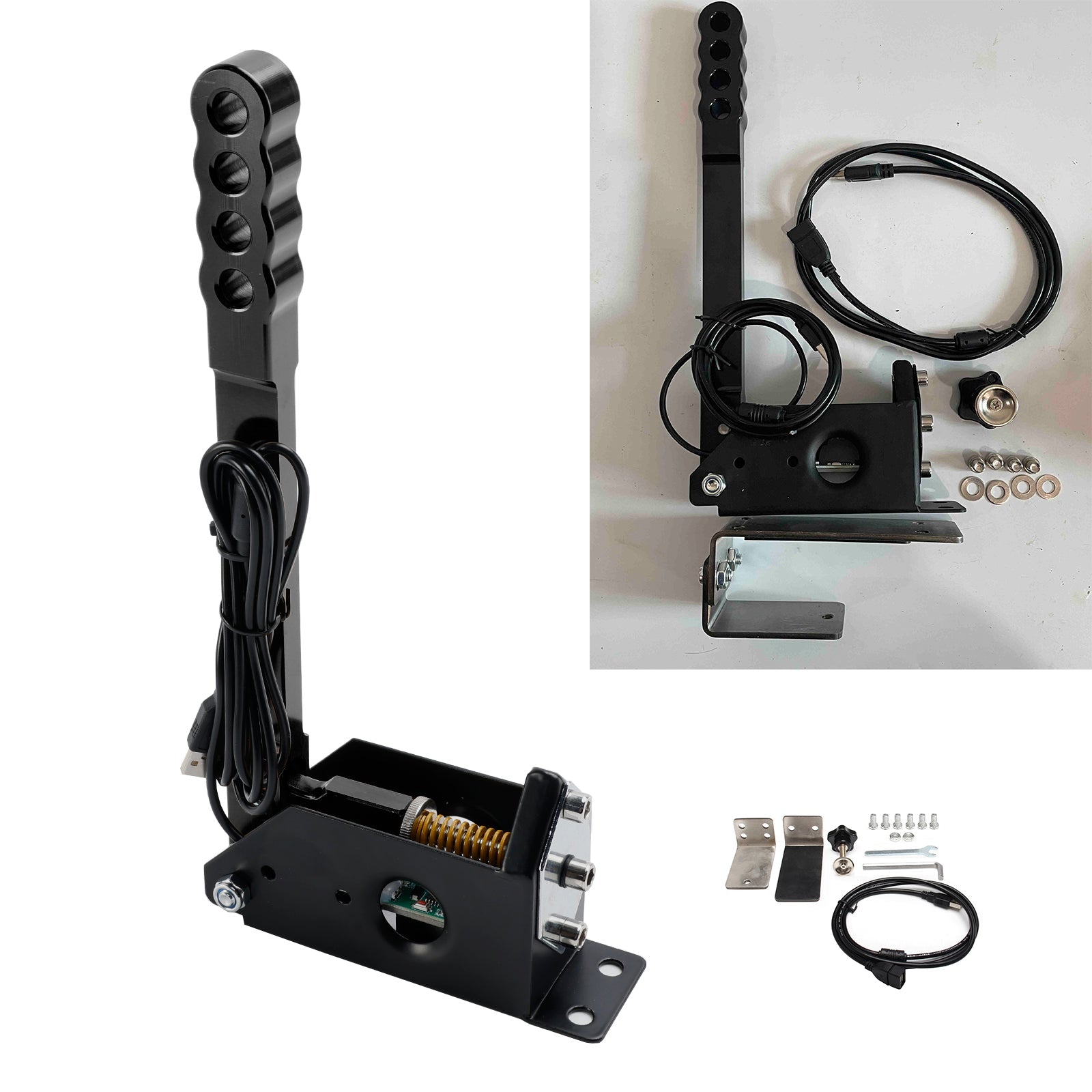 14 -bittinen kilpa -käsijarru USB SIM -PC: lle, jossa on omaisuuspihdit G27/G29/T300/T500