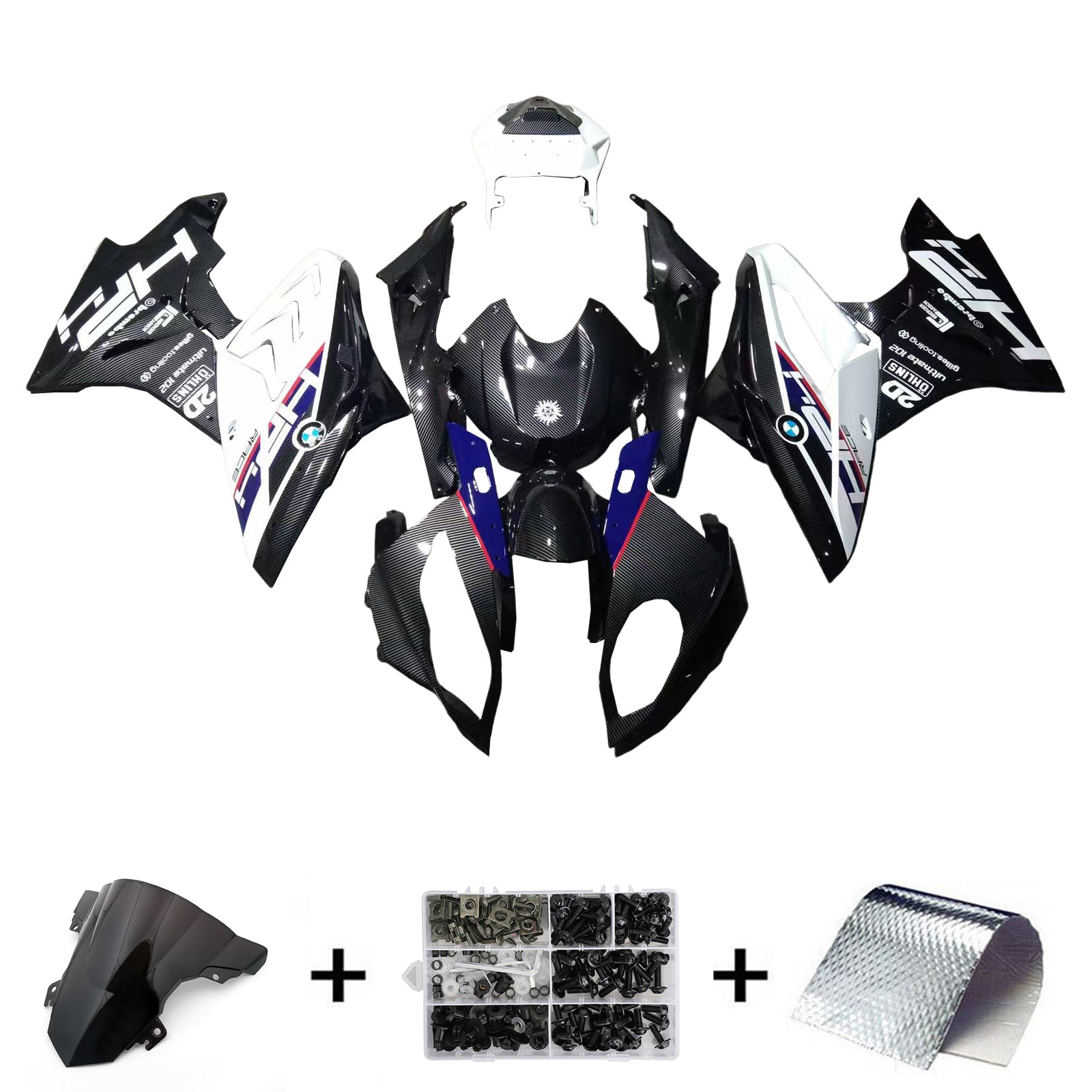 Injection Fairing Kit Bodywork Plastic ABS fit For BMW S1000RR 2017-2018