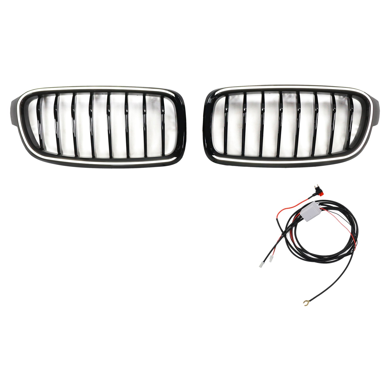 Requería frontal negra brillante para BMW 3 Series F31 Touring 2012-2019 51137263481 51137255412