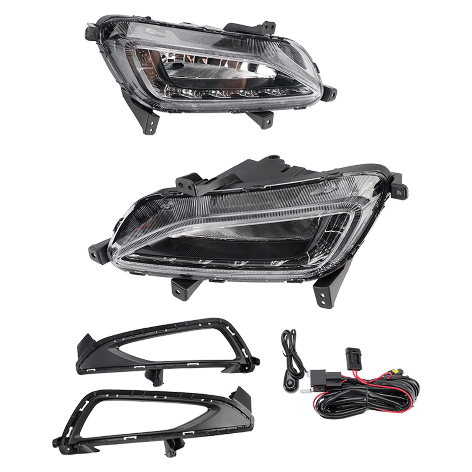 Feux antibrouillard avant à LED pour Hyundai Tucson 2016-2018 avec feux de jour 86525-D3200 5000K-7000K