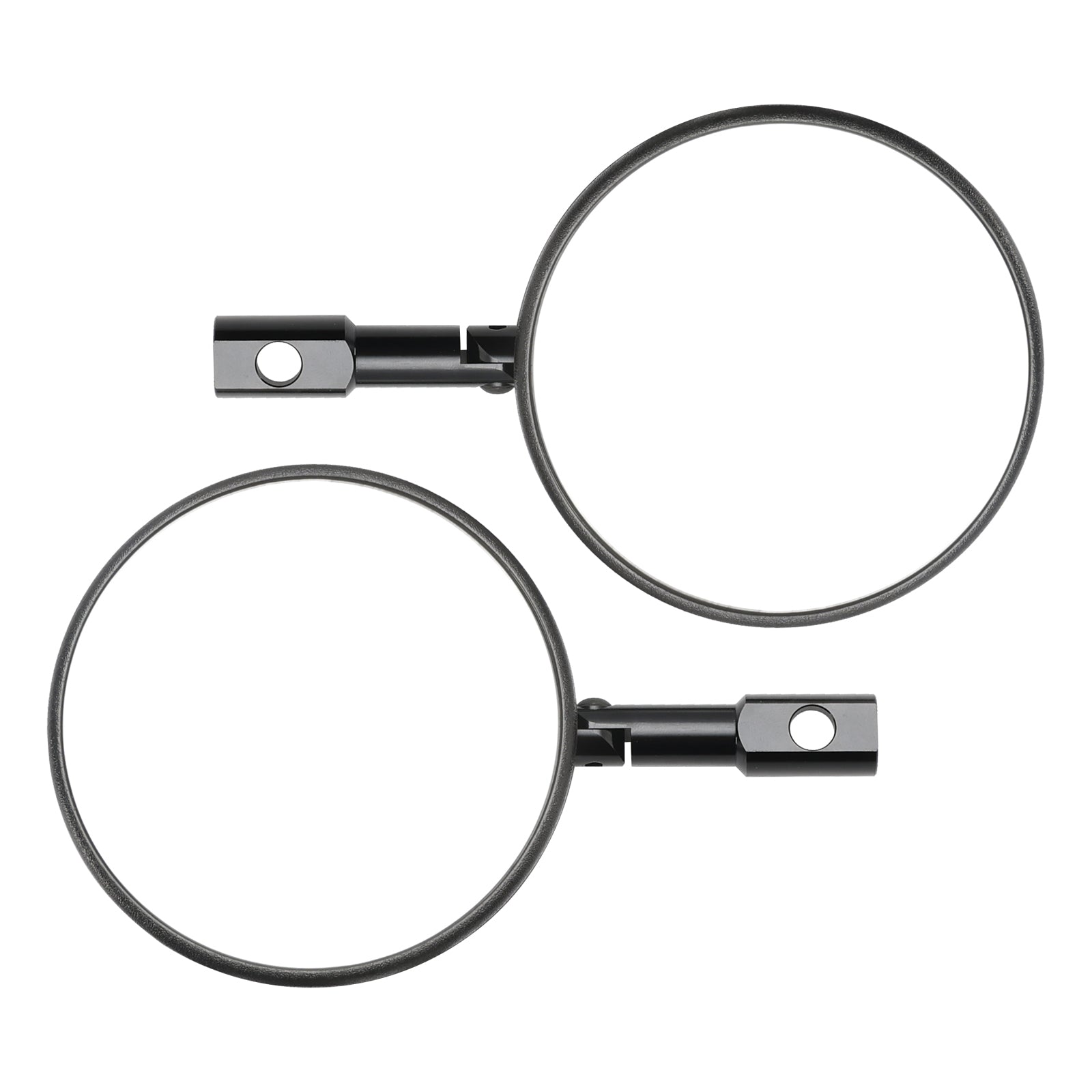 PARA CZARNYCH OKRĄGŁYCH LUSTEREK KIEROWNICY SUPERBIKE SUPERMOTO KOŃCÓWKA KIEROWNICY LUSTERKO M8 M10