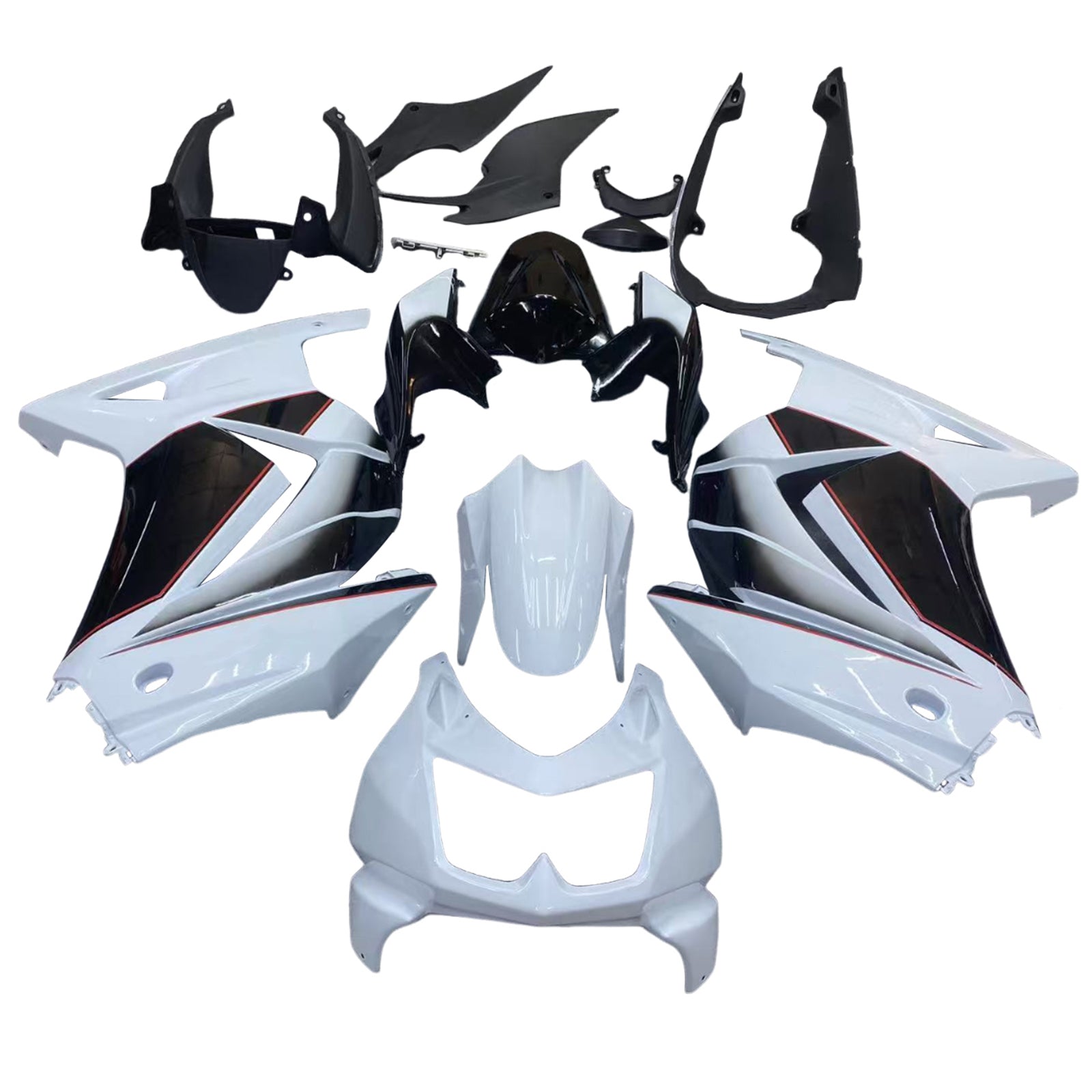 Kit de carénage par injection, carrosserie en plastique ABS, compatible avec Kawasaki EX250 Ninja 250RR 2008-2012