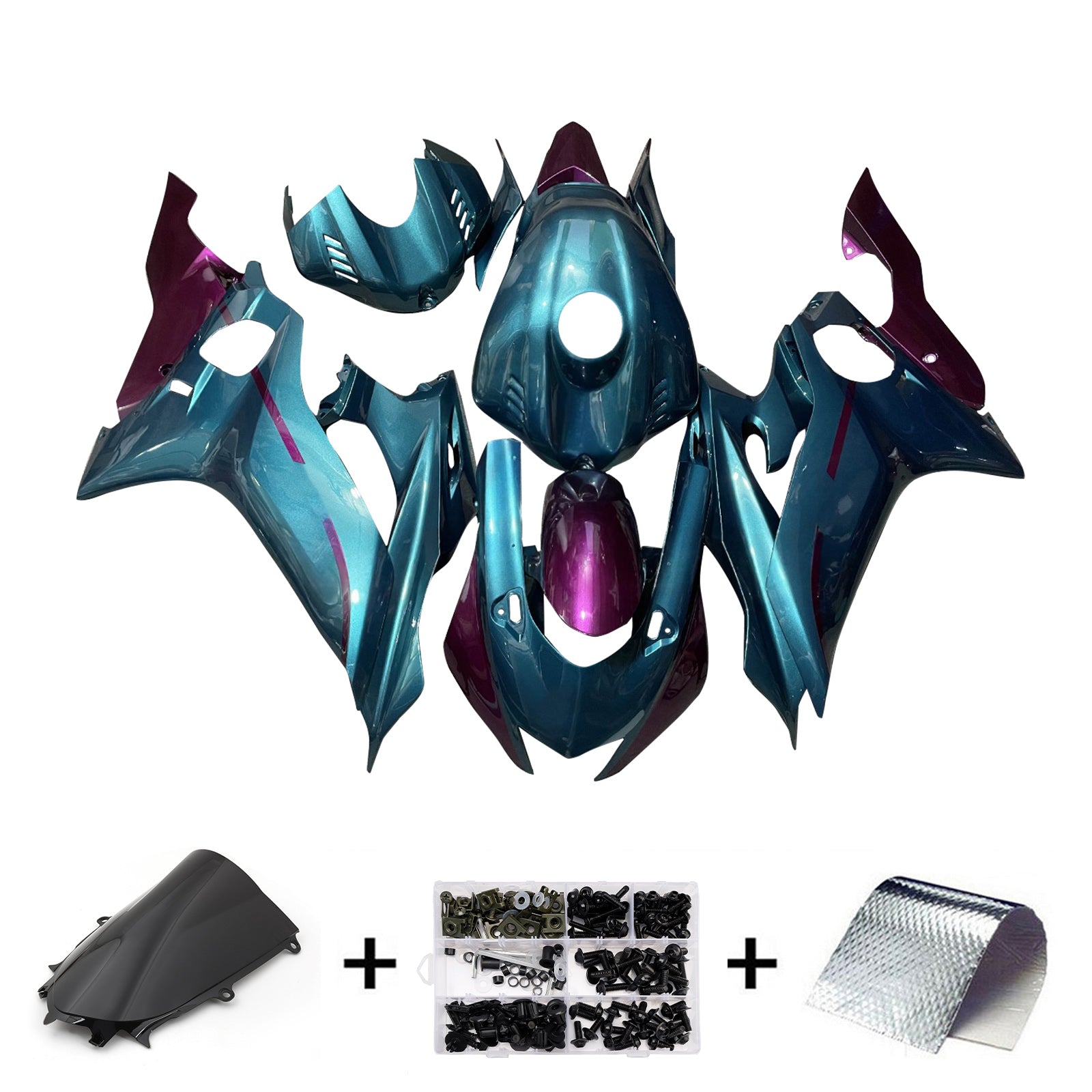 Kit carena iniettata in plastica ABS per Yamaha YZF-R6 2017-2023
