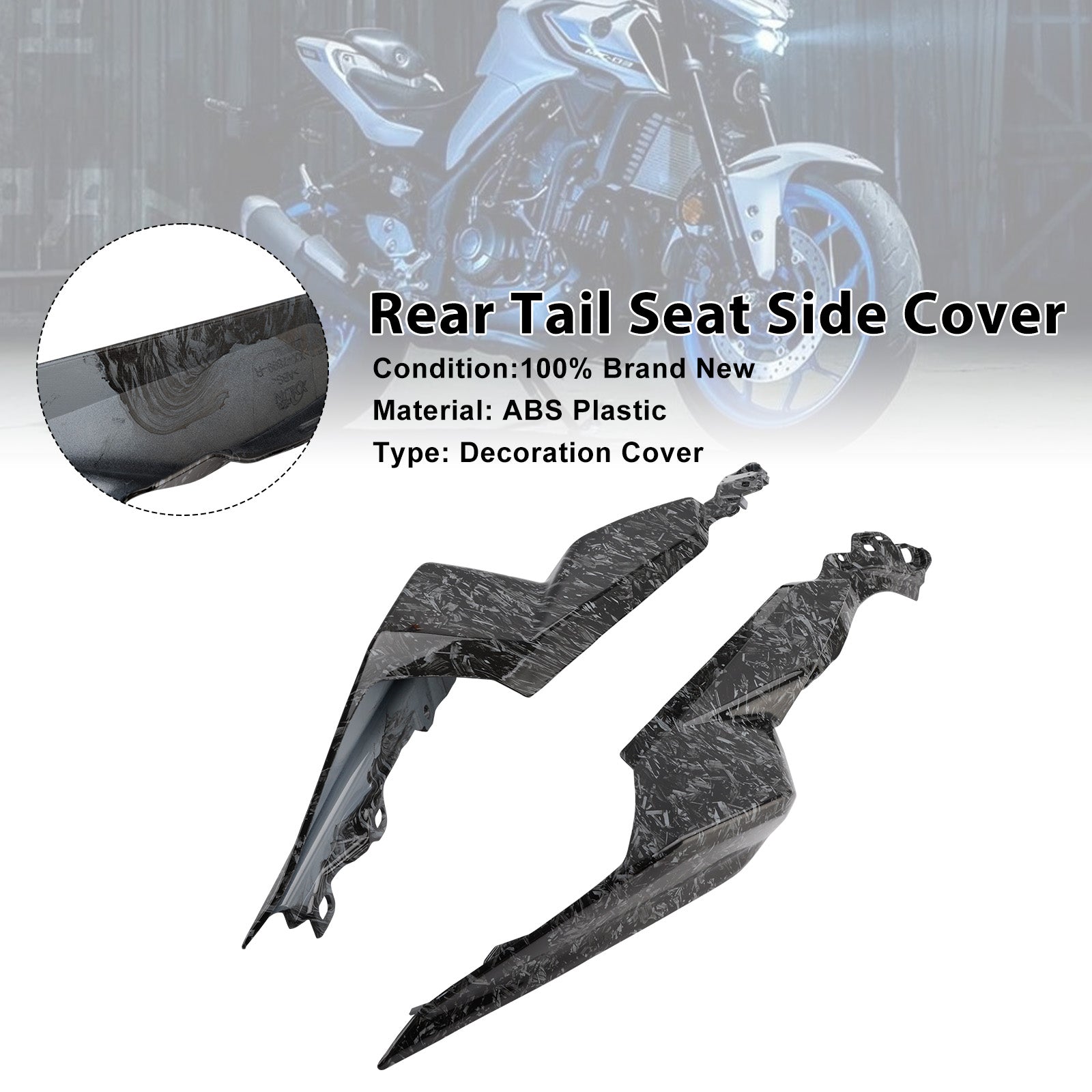 Carénage latéral de selle arrière pour Yamaha YZF-R3 R25 MT-03 (2025-2026)
