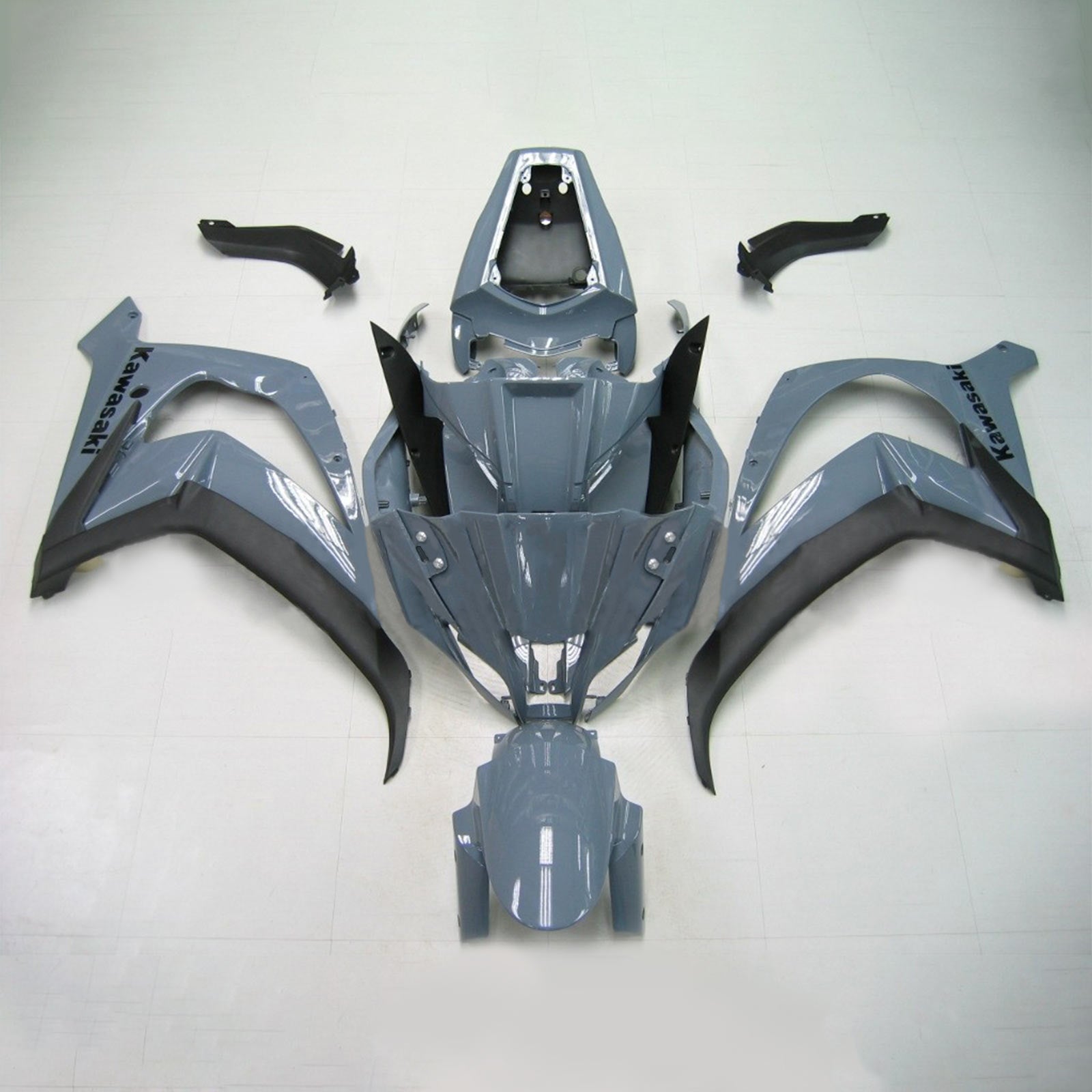 2011-2015 Kawasaki ZX10R päällirakenteen ruiskutussuojaussarja Abs Muovi asennettu