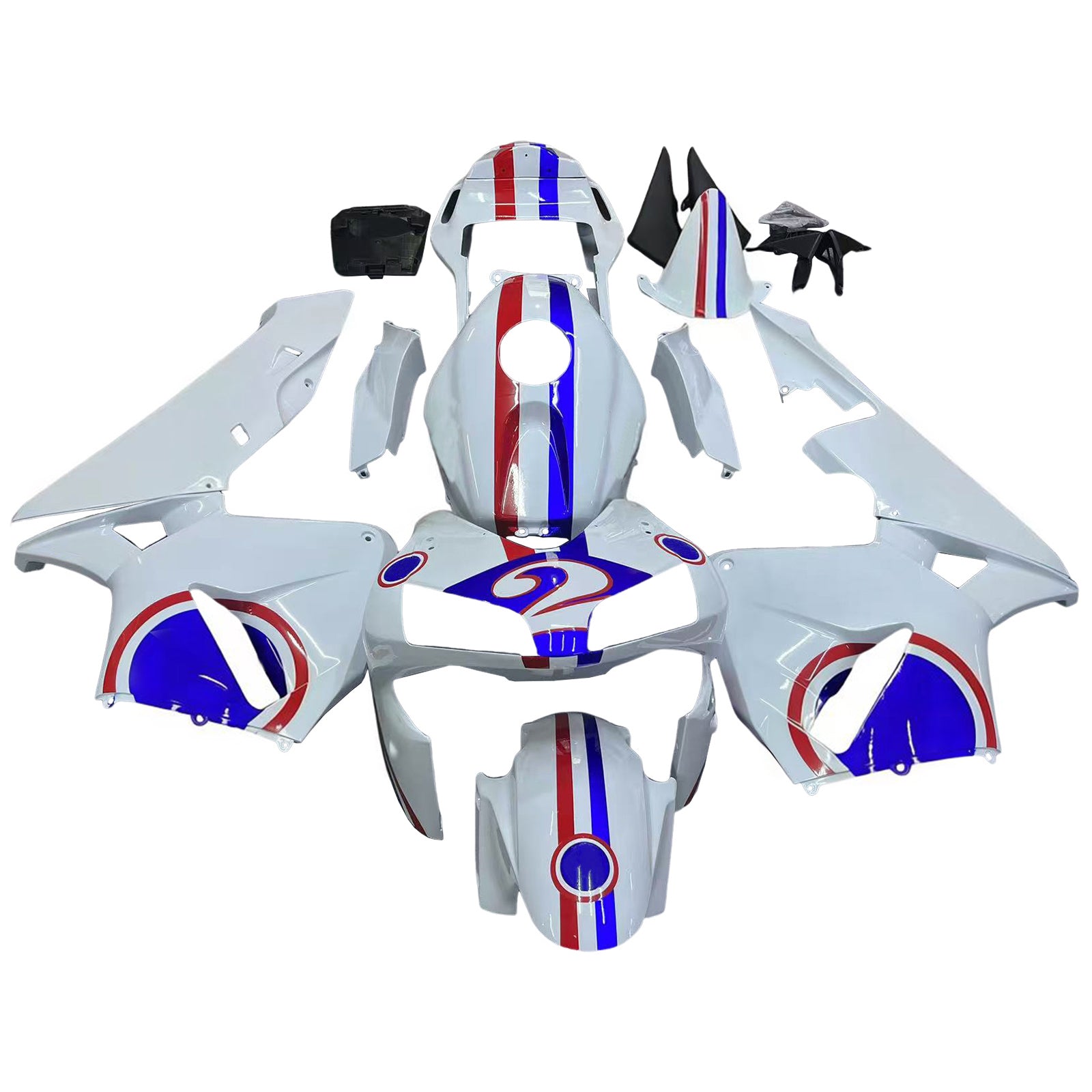 Kit de carénage par injection, carrosserie en plastique ABS, compatible avec Honda CBR600RR 2003-2004