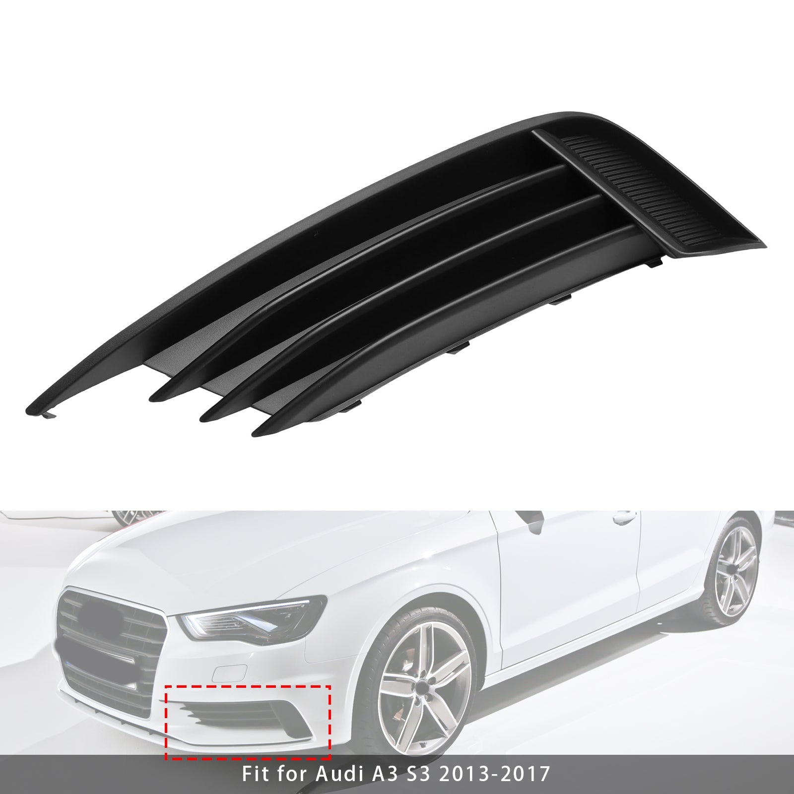 Leva stran za požarno rešetko za Audi A3 S3 2013-2017 8V5807681