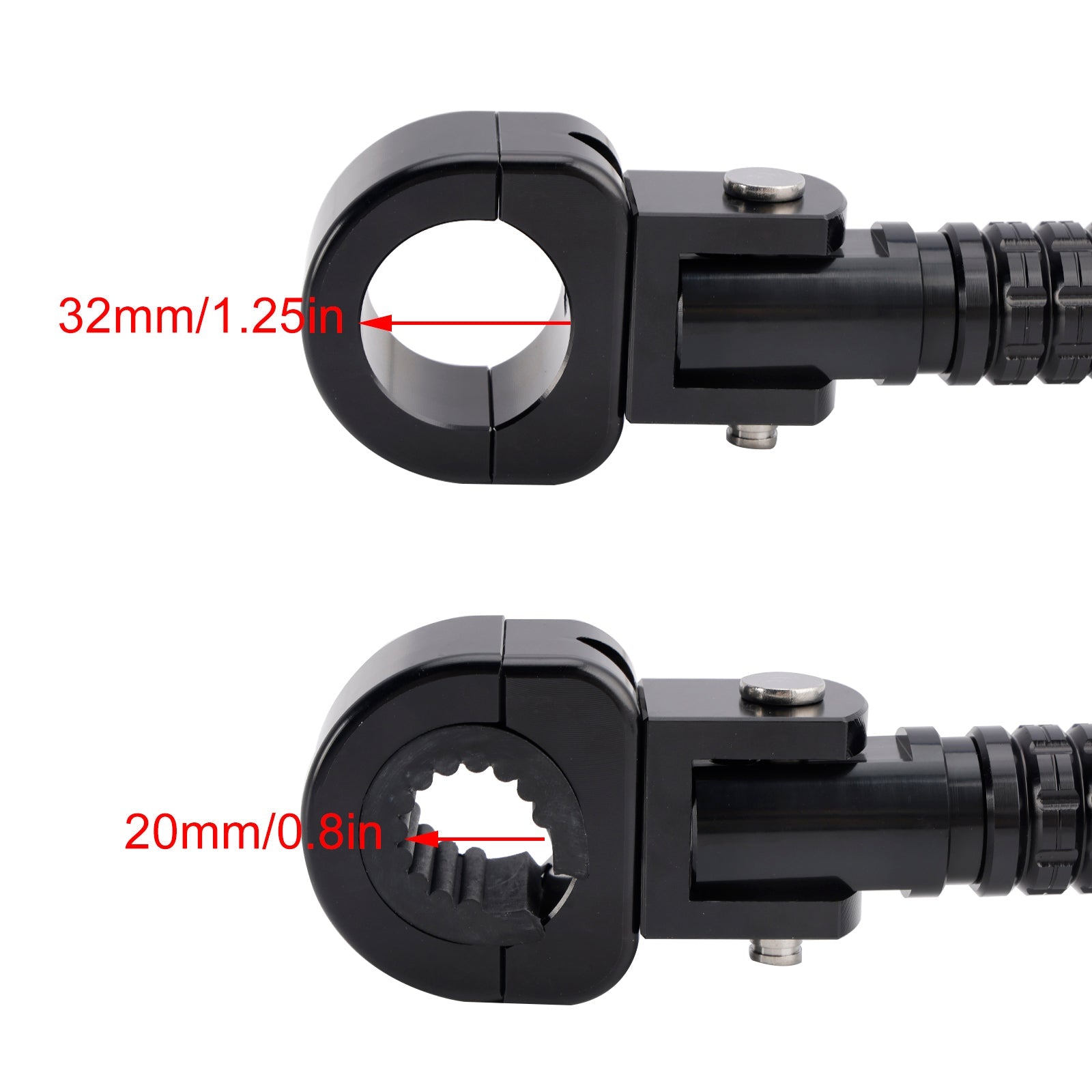 Univerzalne sprednje opore za noge za motorna kolesa z 1.25""