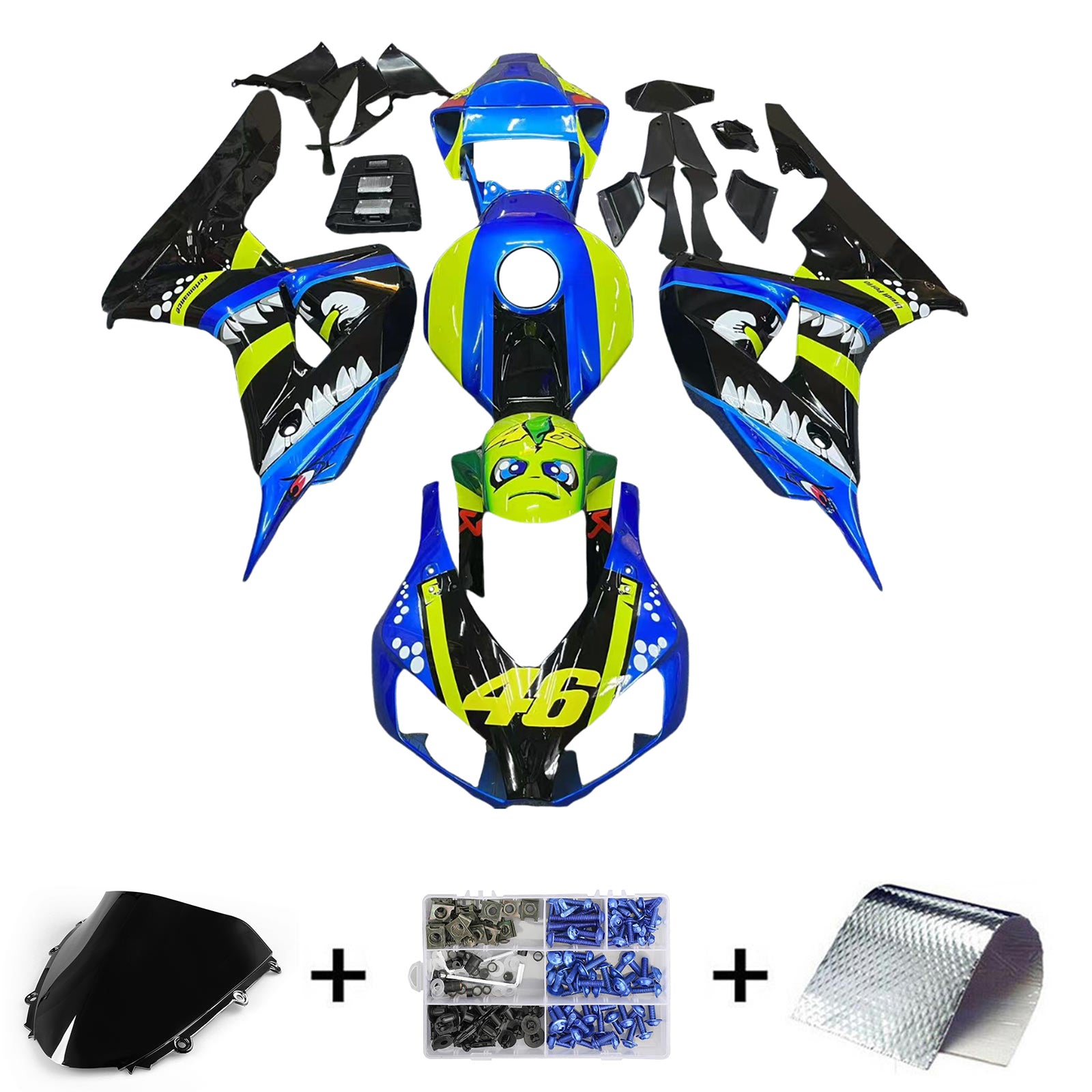 ABS Plastic Kairing Kit voor Honda CBR1000RR 2006-2007