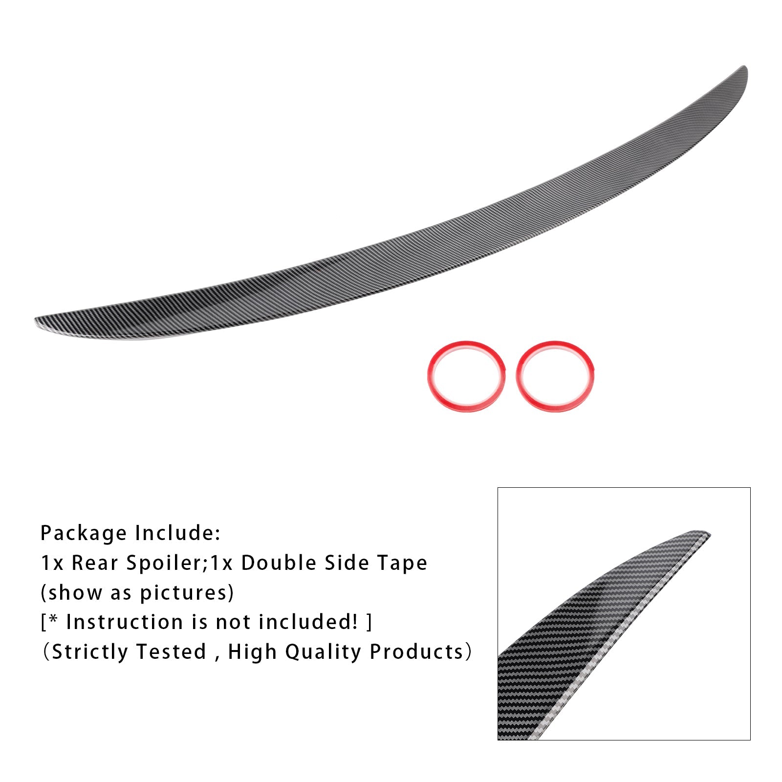 Fin del tronco posteriore in fibra di carbonio per BMW G30, G38, F90, M5 MP (2017-2023)