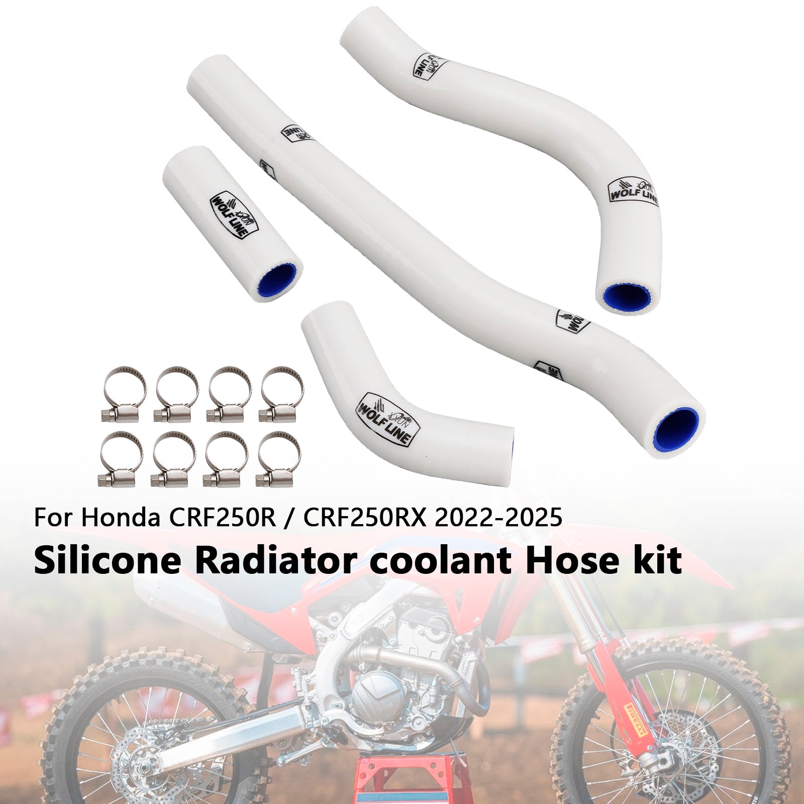 Durite de refroidissement en silicone pour radiateur Honda CRF250R et CRF250RX (2022-2025)