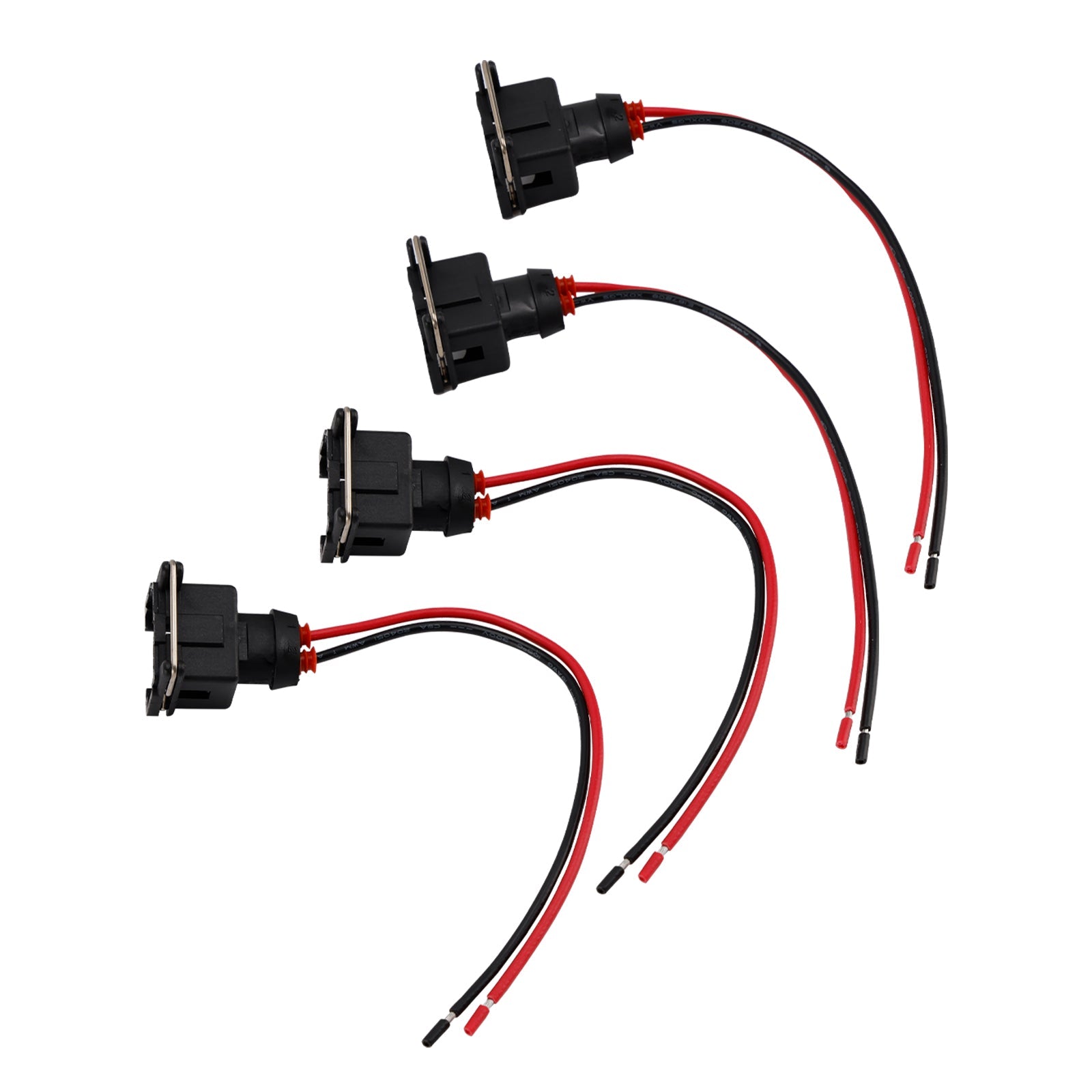 Connecteur Injecteur NIP-DEN Dual Slot – Kit Complet 4 Sets, Femelle/Mâle + 16 Pièces, Remplacement Fiable Auto