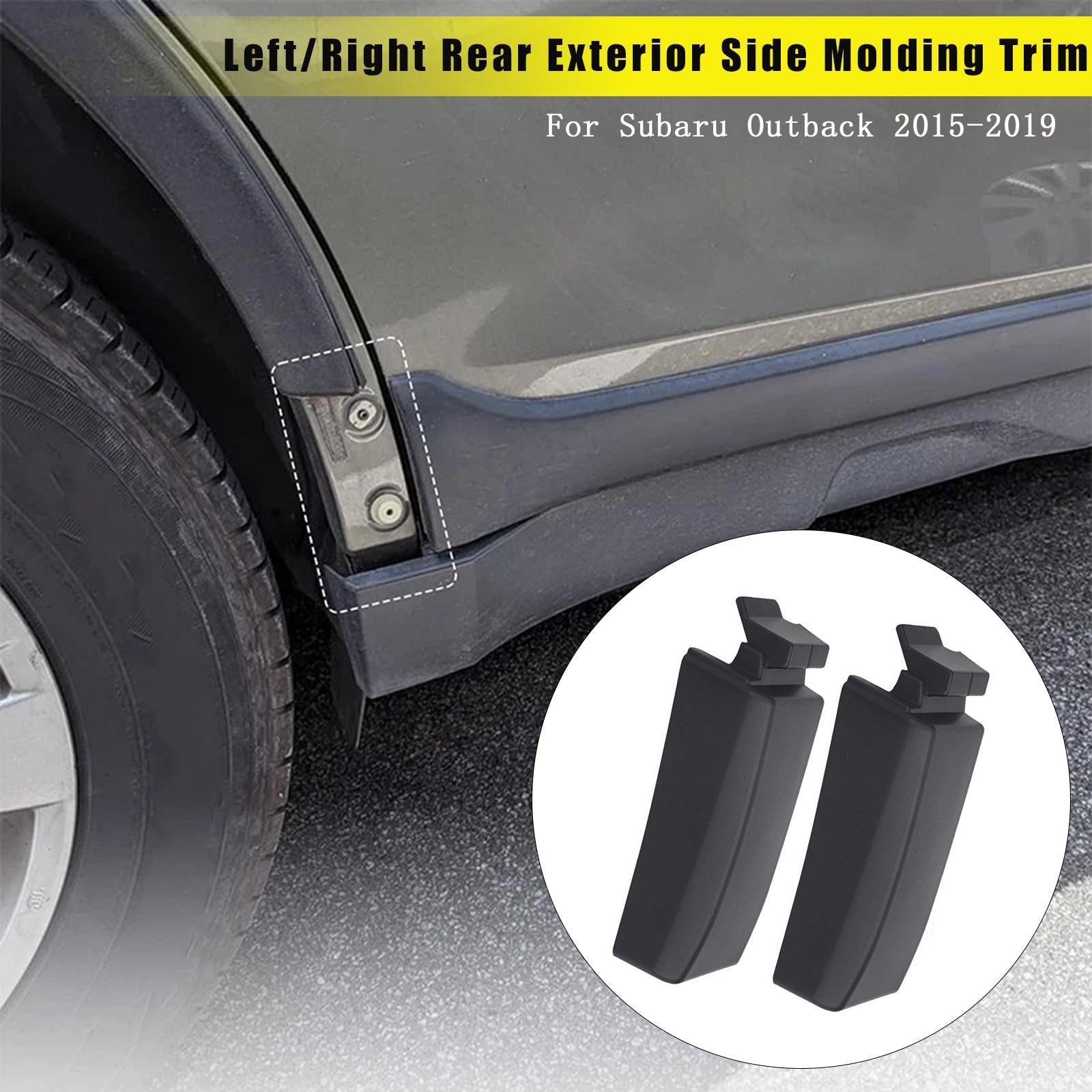 Achterkant links/rechts buitenzijde lijst voor Subaru Outback 2015-2019