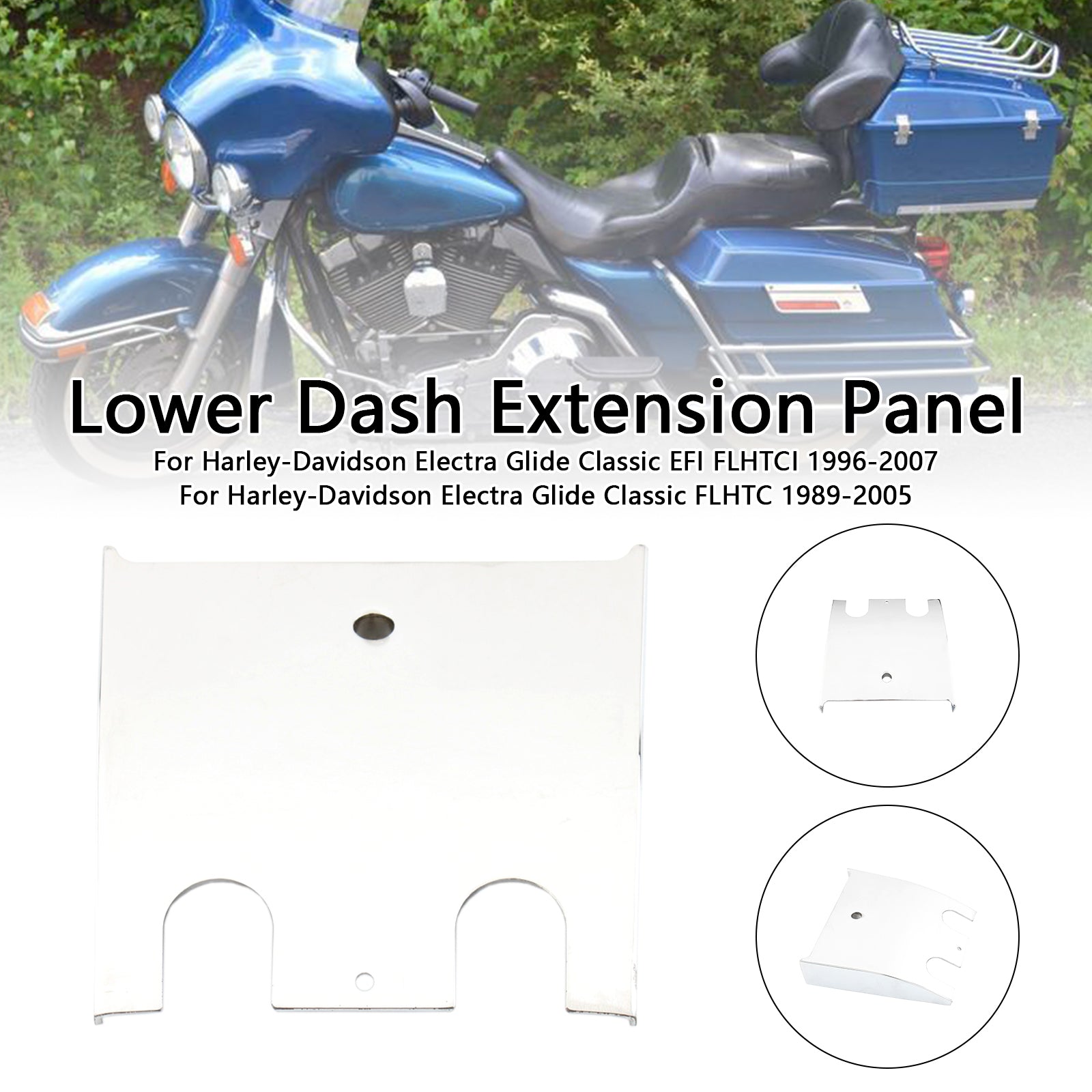 Lower Dashboard Extension Panel voor Electra Glide Road Glide FLHT FLTC 89-07
