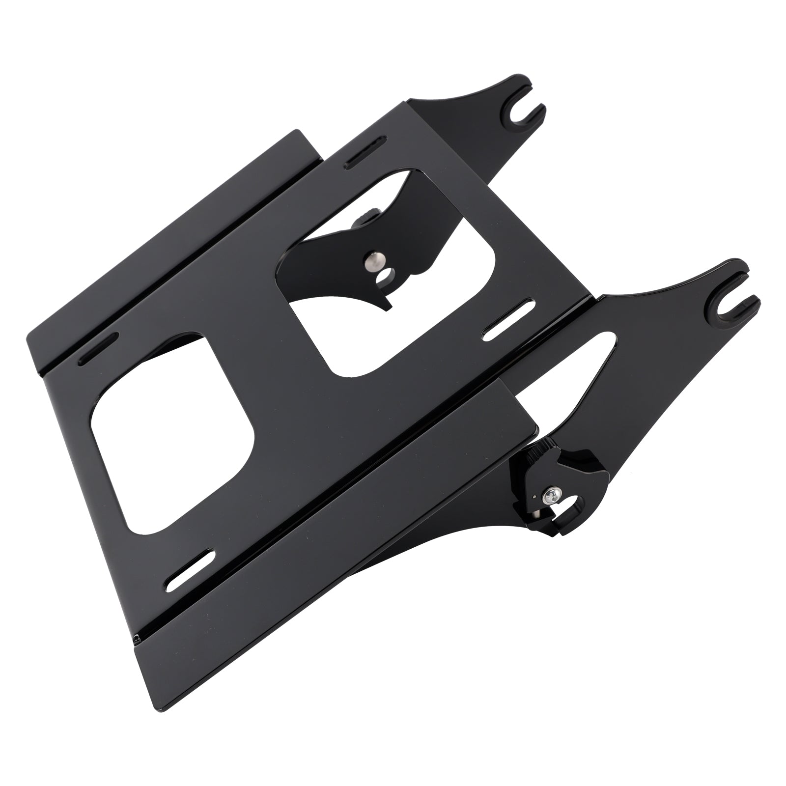 Porte-bagages amovible noir pour deux personnes, compatible avec les modèles Touring FLHR, FLHX et FLTRX (2009-2025).