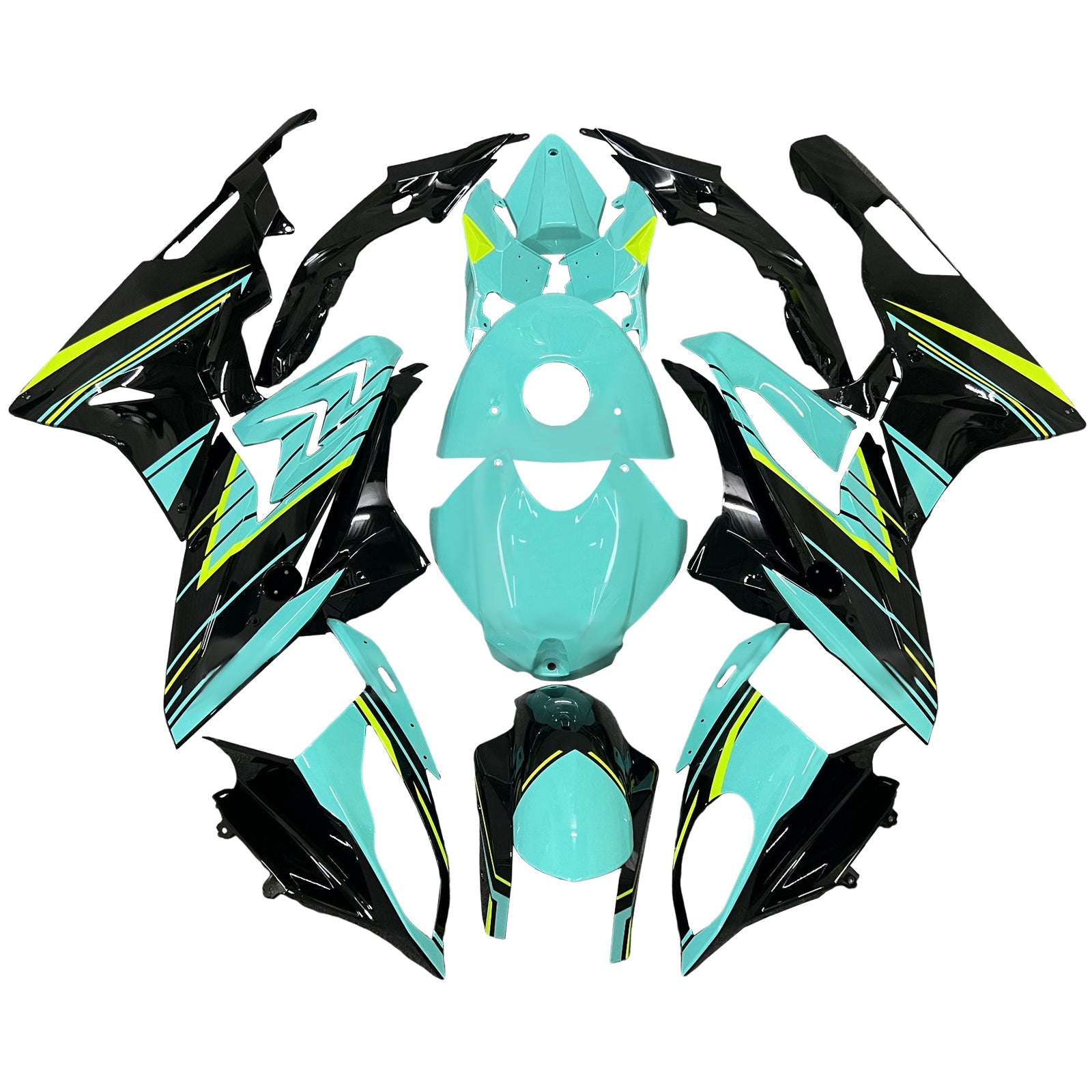 Kit de carénage d'injection pour BMW S1000RR 2009-2014 Carrosserie Plastique ABS