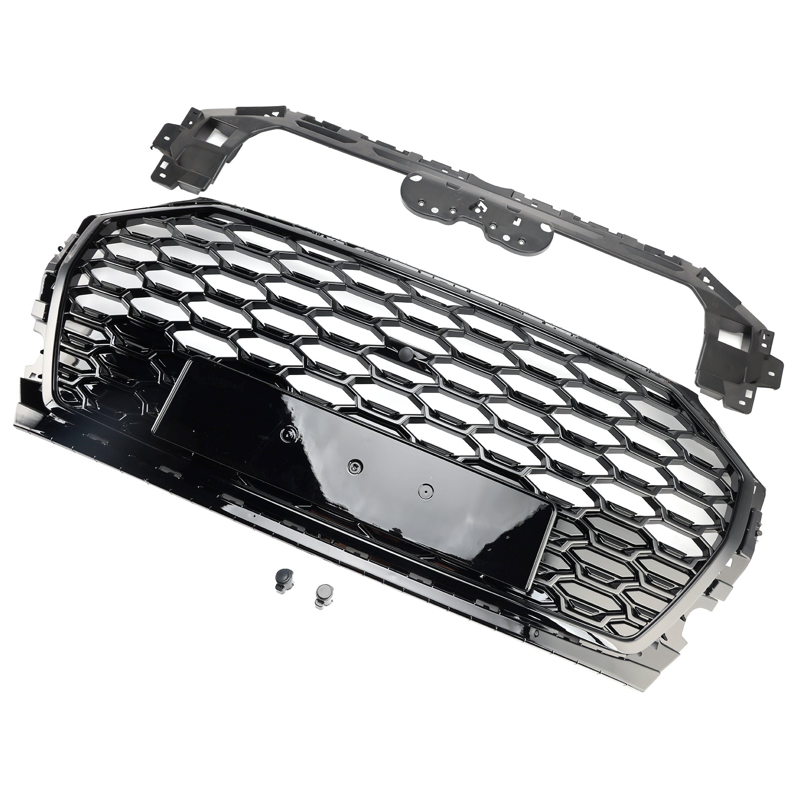 RSQ5 Style Front Honeycomb Mesh Grill Grille Pour Audi Q5 SQ5 2021-2025