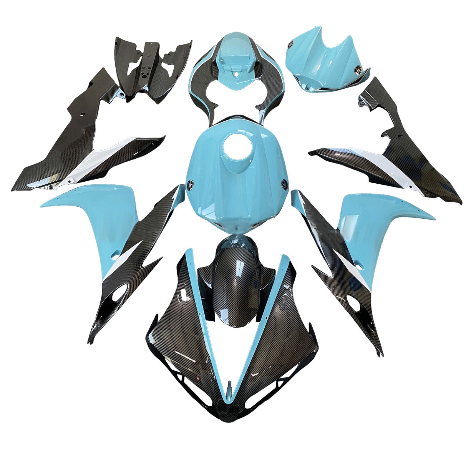 Kit carenatura iniettata in plastica ABS per Yamaha YZFR1 YZF-R1 2004-2006