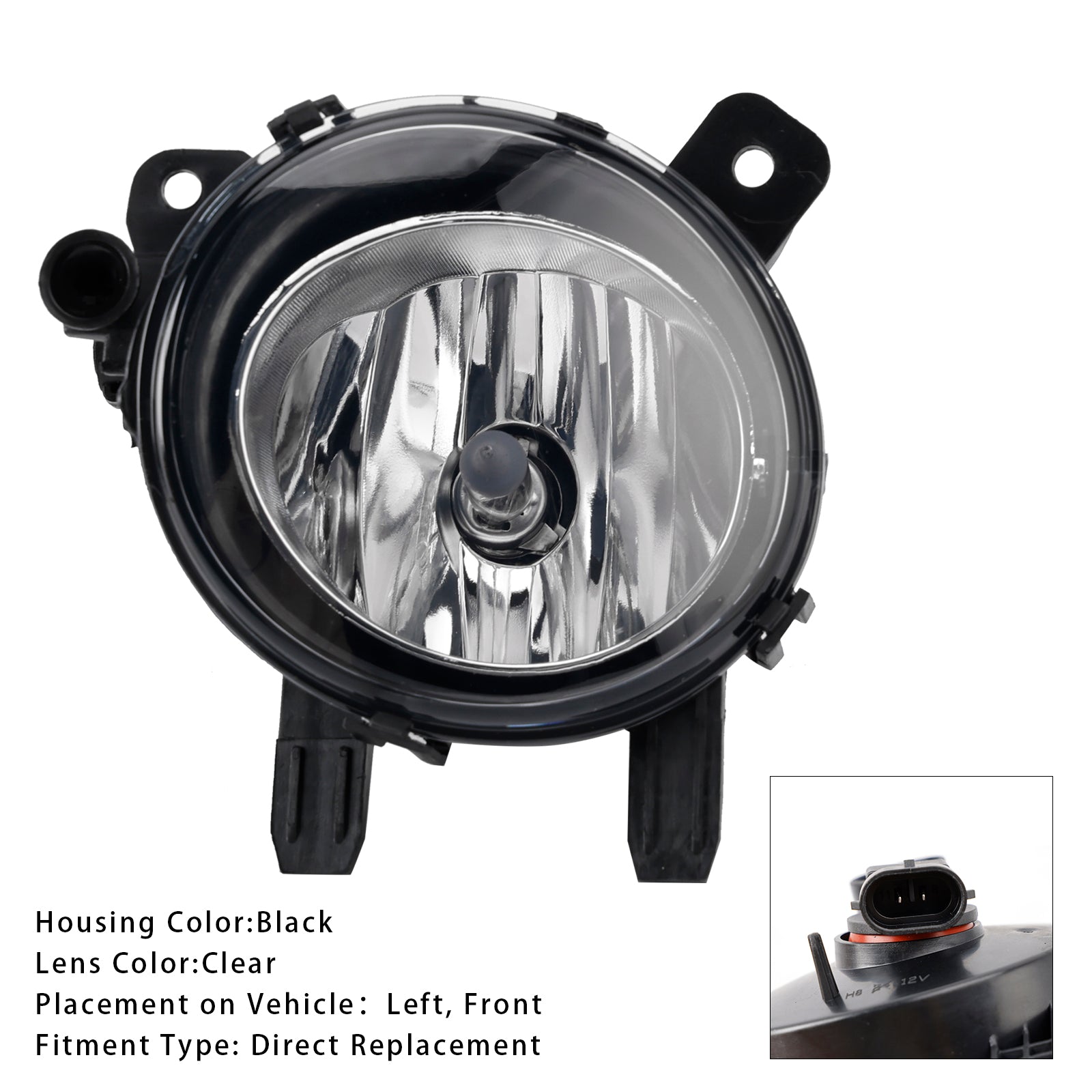 1 PC Phare antibrouillard avant gauche avec ampoules pour BMW F20 F21 F30 F31 F80 2011-2019