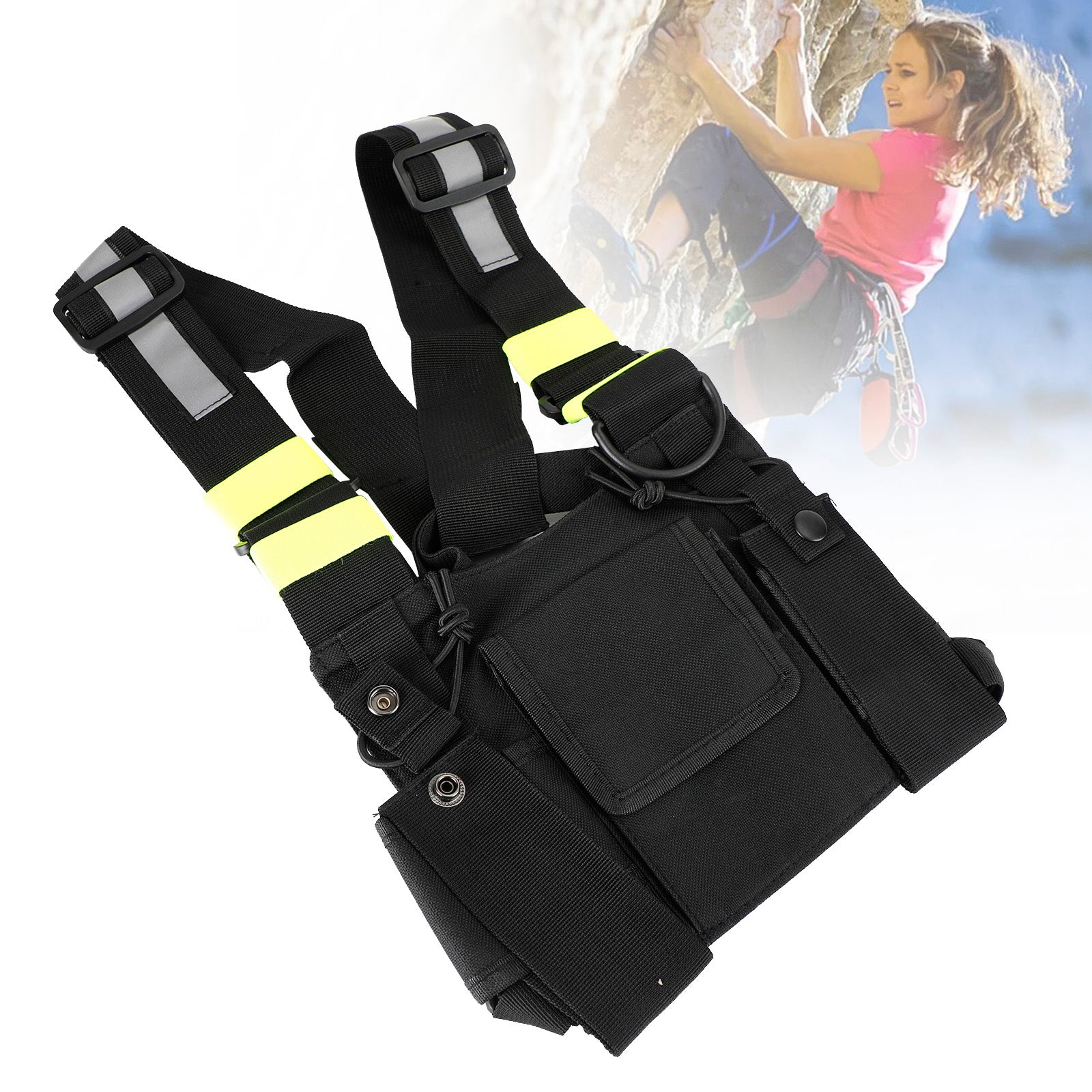 Field Operations Radio Neuf Tactical Multifonctionnel Poitrine Harnais Sac