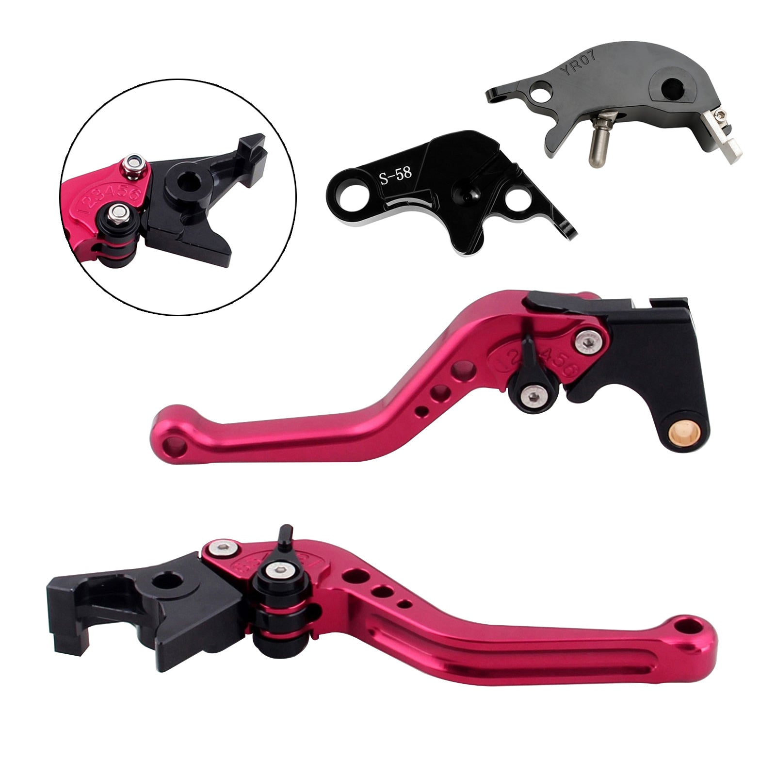 Leva corta freno e frizione per Yamaha YZF R7 MT-10/SP FZ-10/SP 2022-23